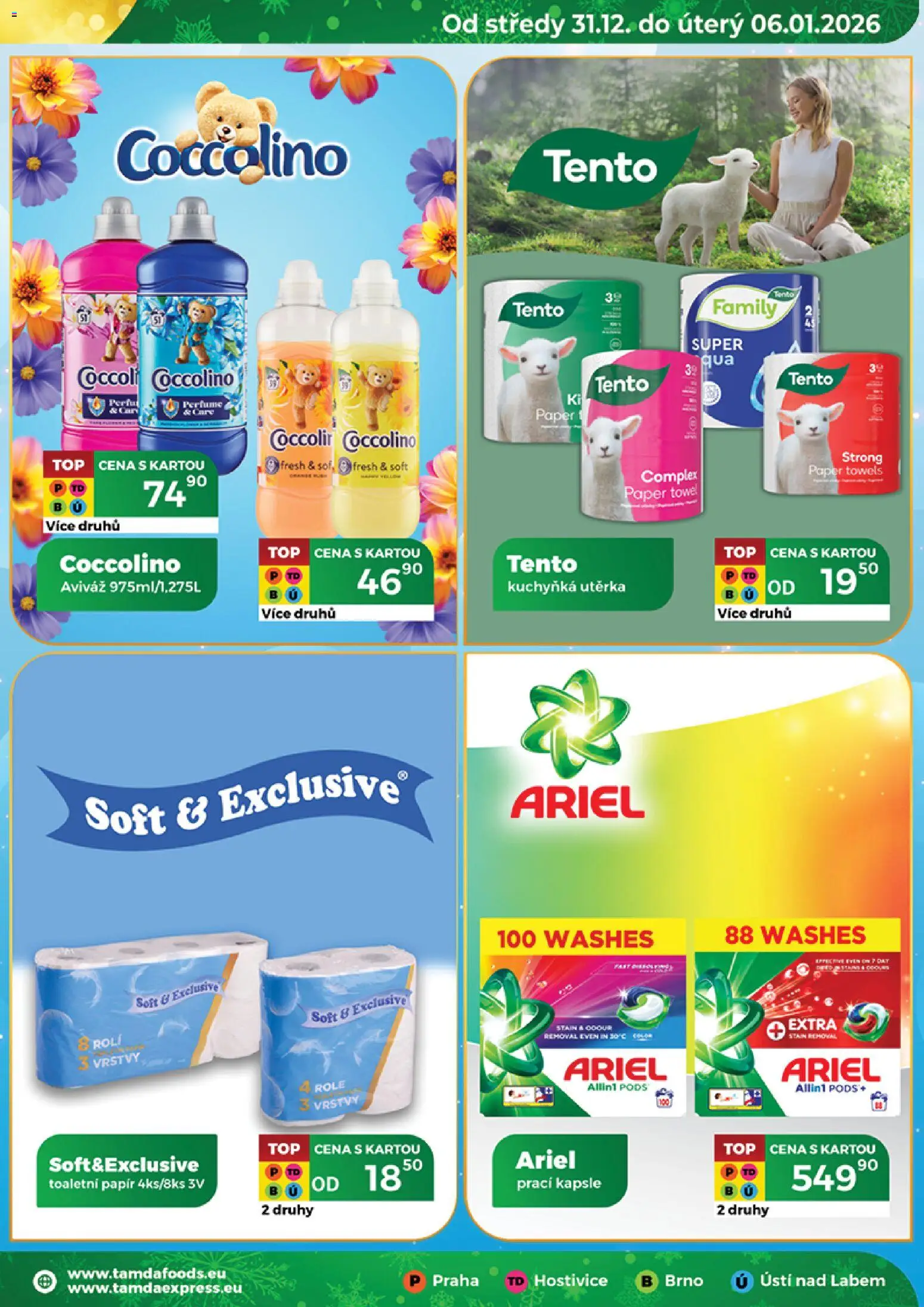 Tamda Foods leták od 31.12.2025 | Strana: 19 | Produkty: Kapsle, Coccolino, Ariel, Utěrka