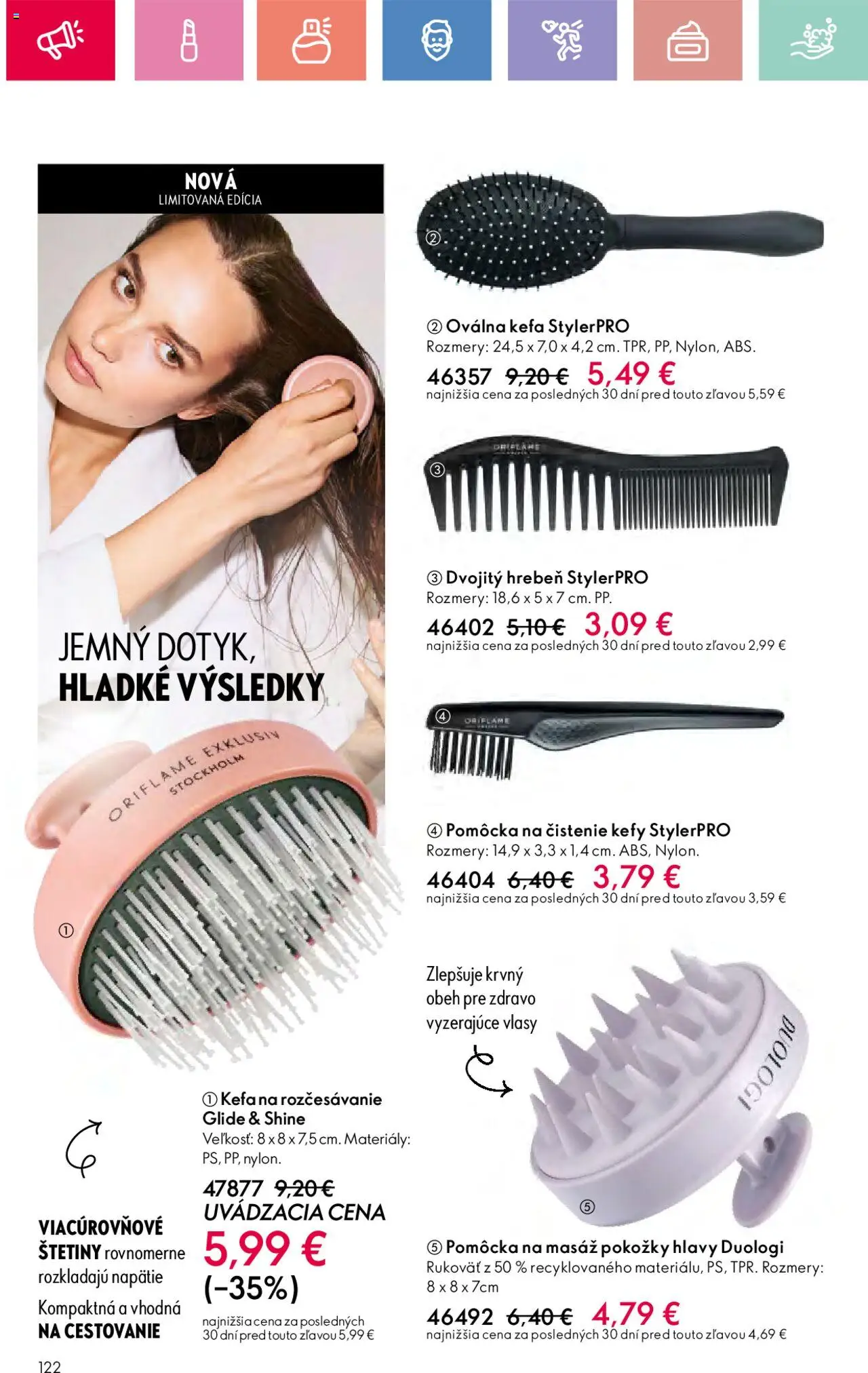 Katalóg Oriflame 12 2025 │ platný od 17.08.2025 | Strana: 122 | Produkty: Hrebeň, Kefa