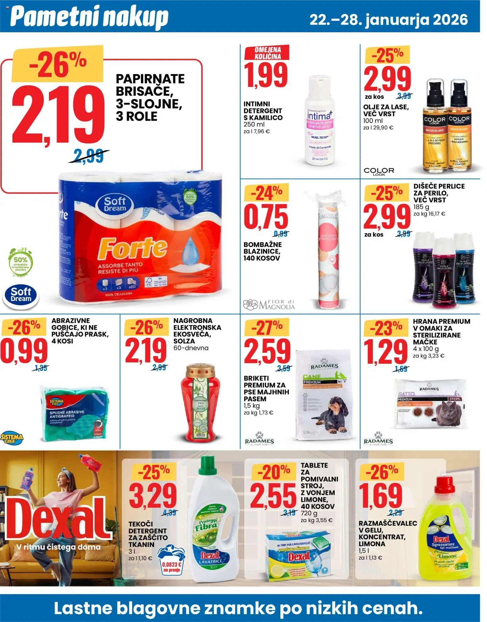 Novi Eurospin katalog ponudbe – veljaven od 22.01.2026 | Stran: 10 | Izdelki: Kos, Olje, Detergent, Limona