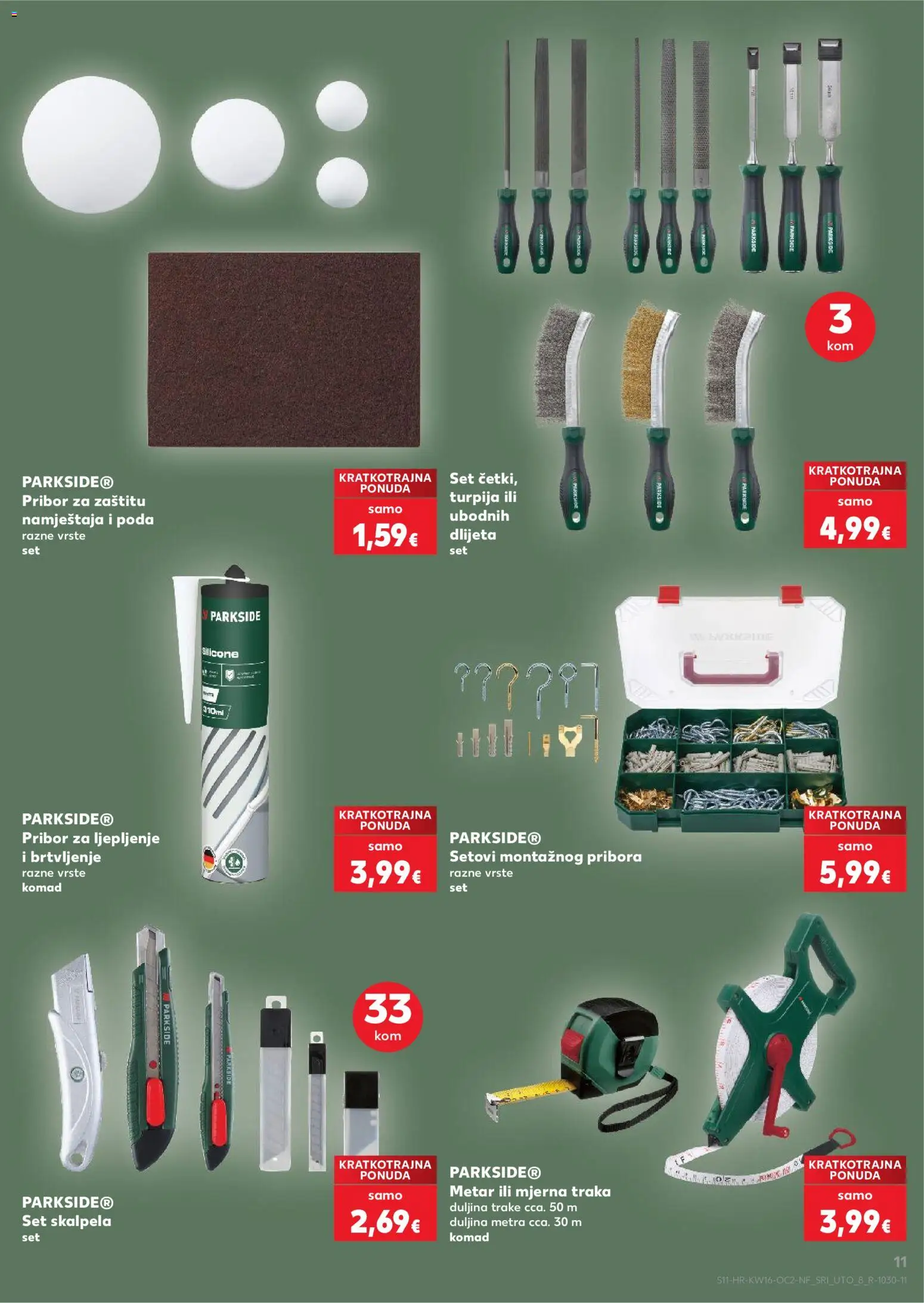 Kaufland HR akciós ujság - amely érvényes a következő dátumtól: 15.04.2026 | Oldal: 11 | Termékek: Parkside