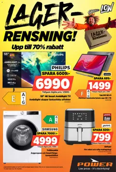 Power - erbjudanden - Förhandsvisning av reklamblad från butik Power aktuell från 06.10.2025 | Sida: 1 | Produkter: Galler, Airfryer, Tv, Wifi