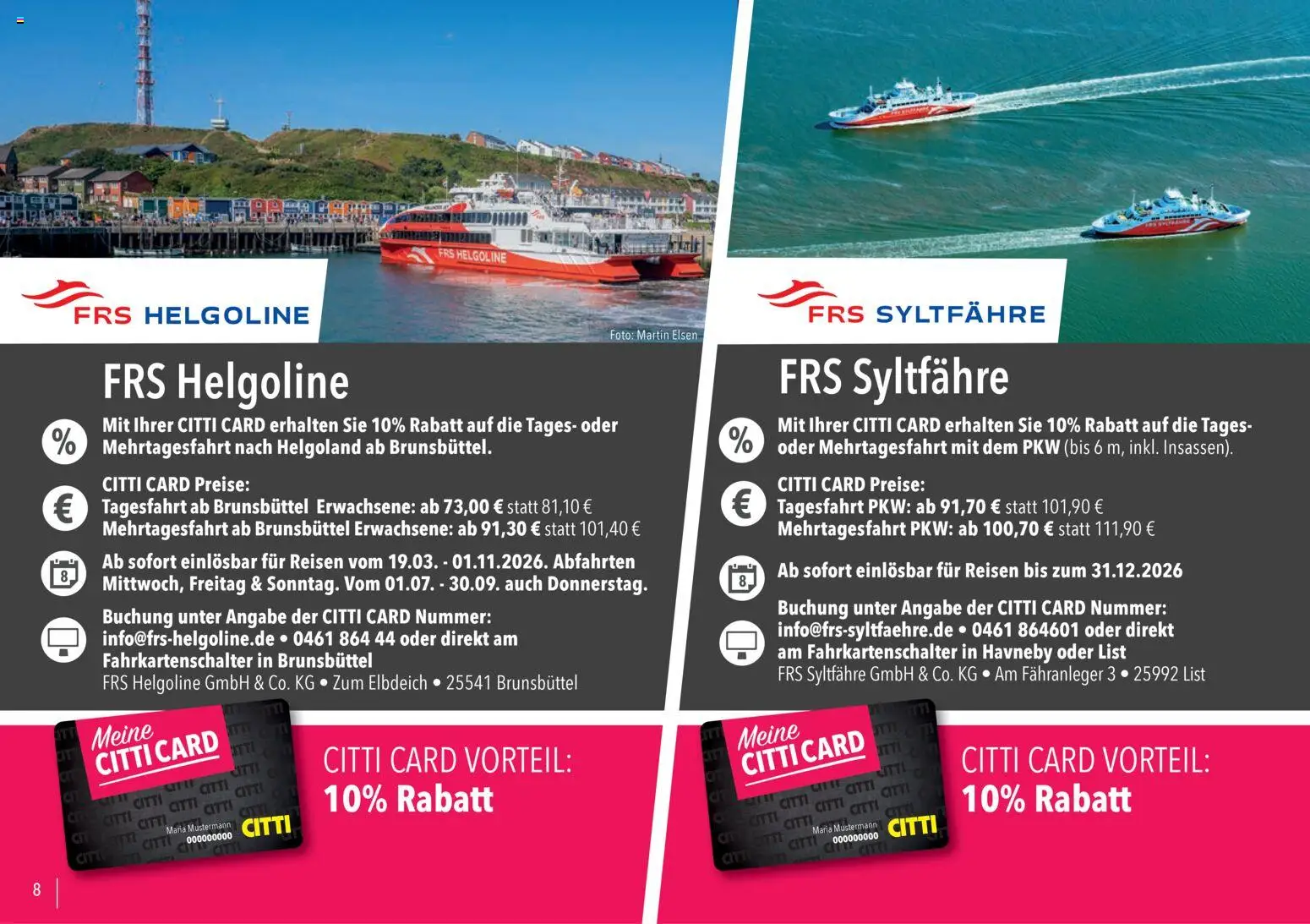 CITTI Markt - Vorteilsheft – gültig ab 01.01.2026 | Seite: 8