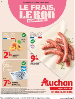 Auchan - Prévisualisation de Auchan Le frais, le bon moins cher valide à partir de 05.08.2025