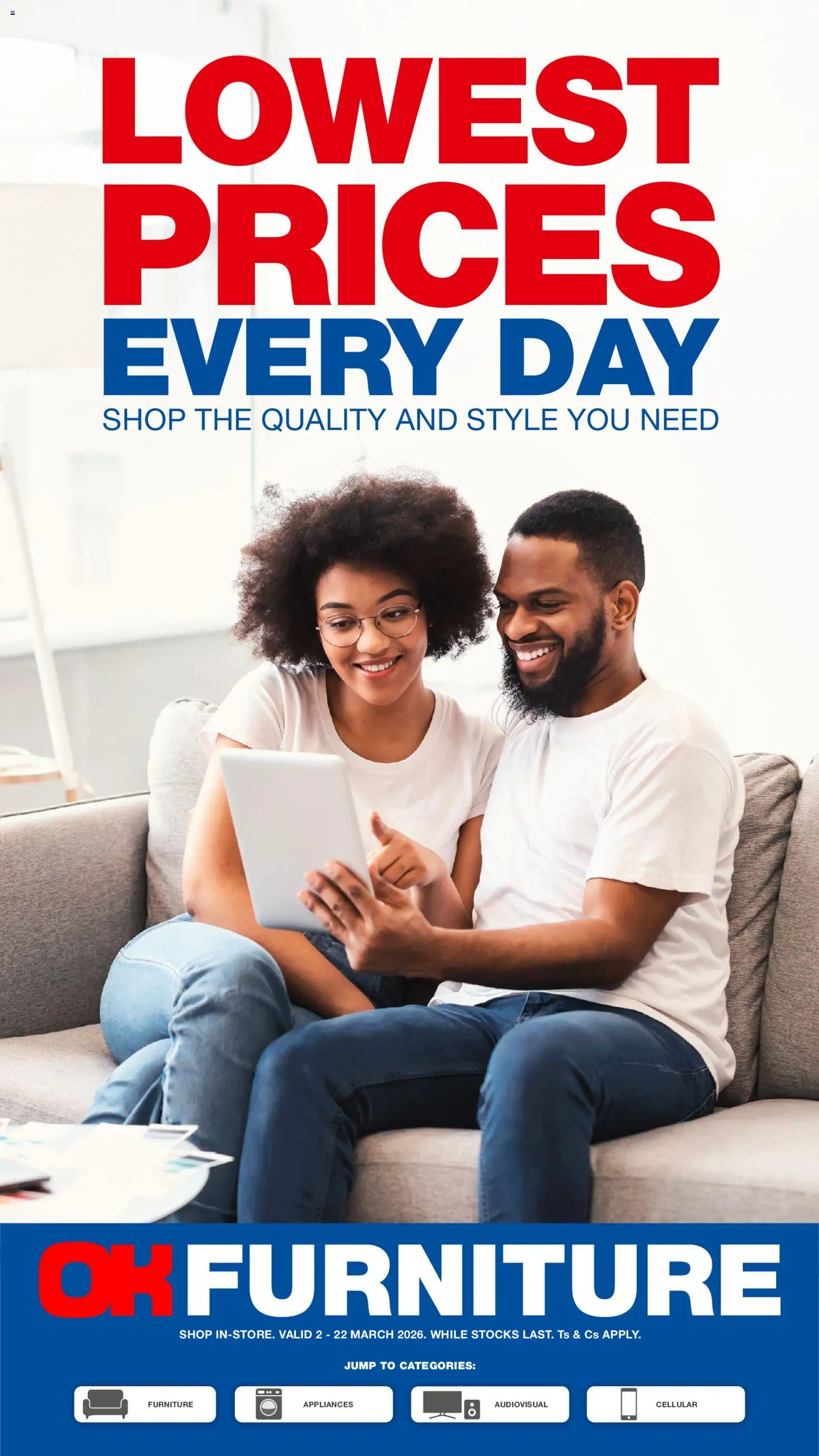 New OK Furniture catalogue – valid from 02.03.2026 | Page: 1