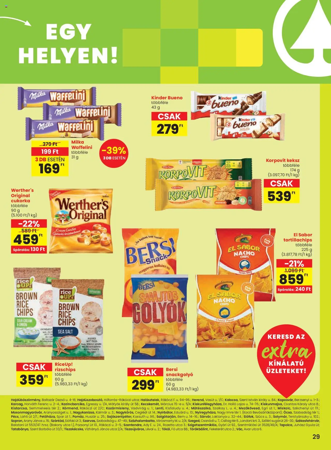 Spar akciós ujság - amely érvényes a következő dátumtól: 26.06.2025 | Oldal: 6 | Termékek: Tortilla, Waffelini, Tortillachips, Cukorka