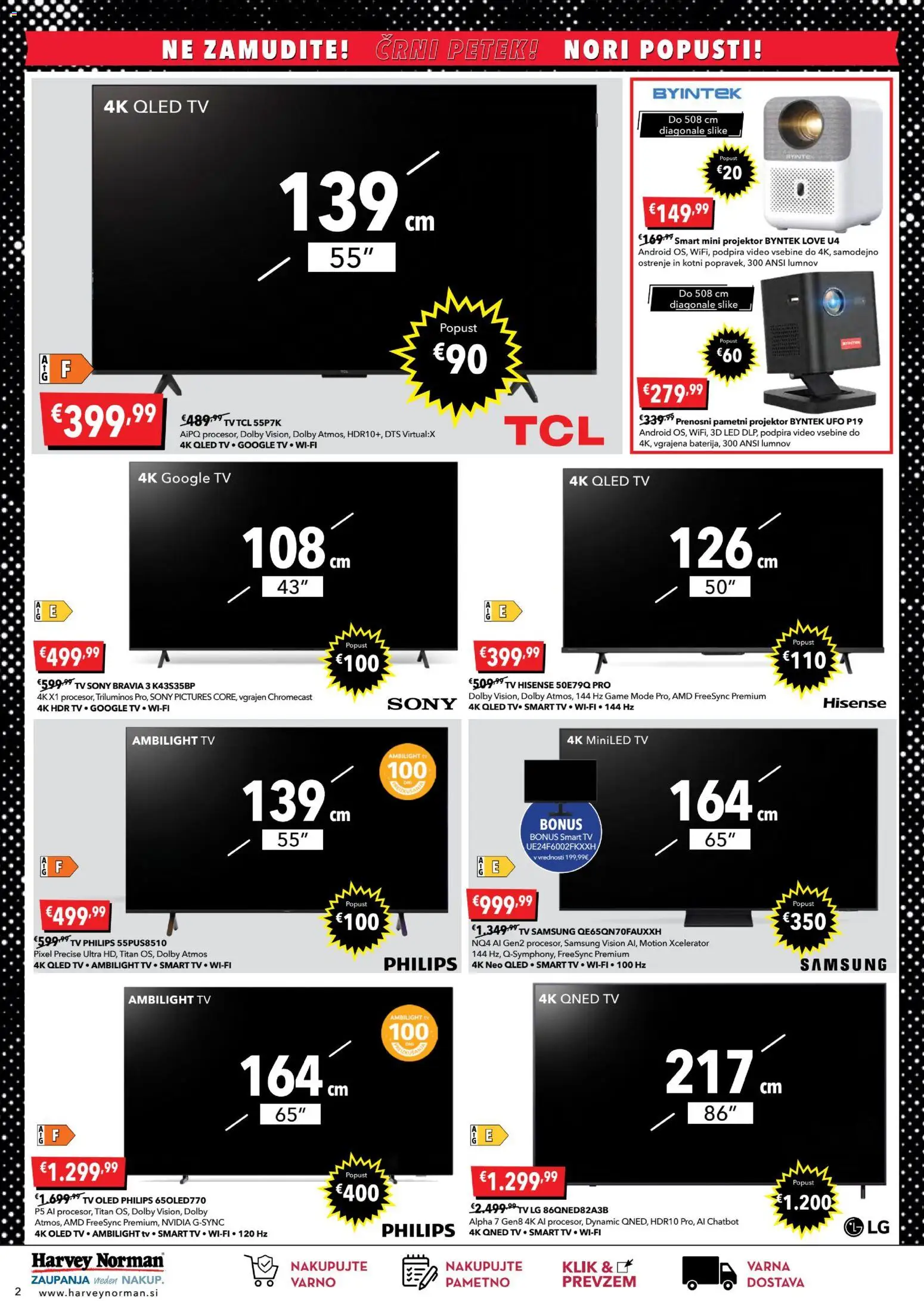 Novi Harvey Norman katalog ponudbe – veljaven od 23.10.2025 | Stran: 2 | Izdelki: Tv, Video