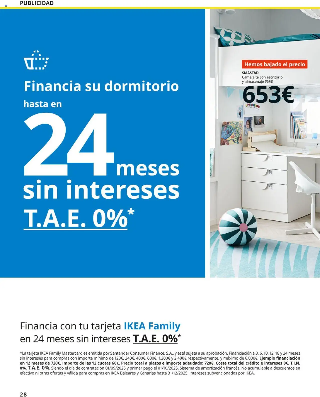 Catálogo IKEA y los niños │ válido desde el 01.09.2025 | Página: 28 | Productos: Cama, Almacenaje