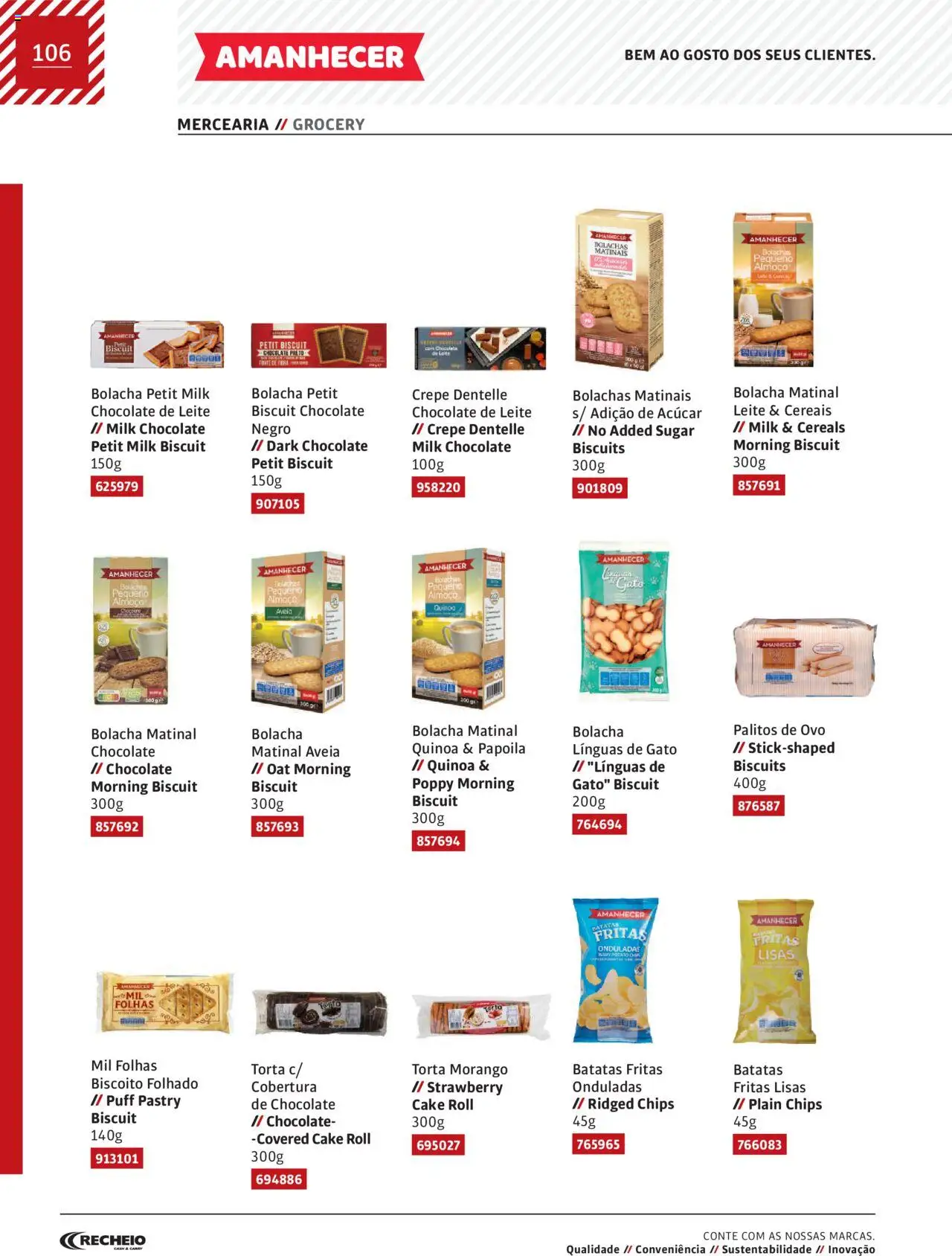 Recheio AS NOSSAS MARCAS │ válido de 19.12.2023 | Página: 106 | Produtos: Puff, Bolachas, Leite, Açúcar