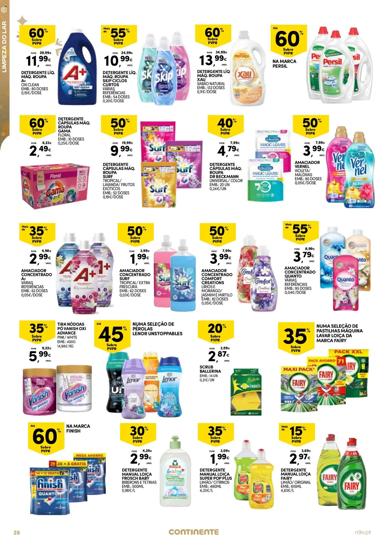 Continente - Açores: Fim de Ano │ válido de 26.12.2025 | Página: 28 | Produtos: Pó, Sabão, Detergente, Persil