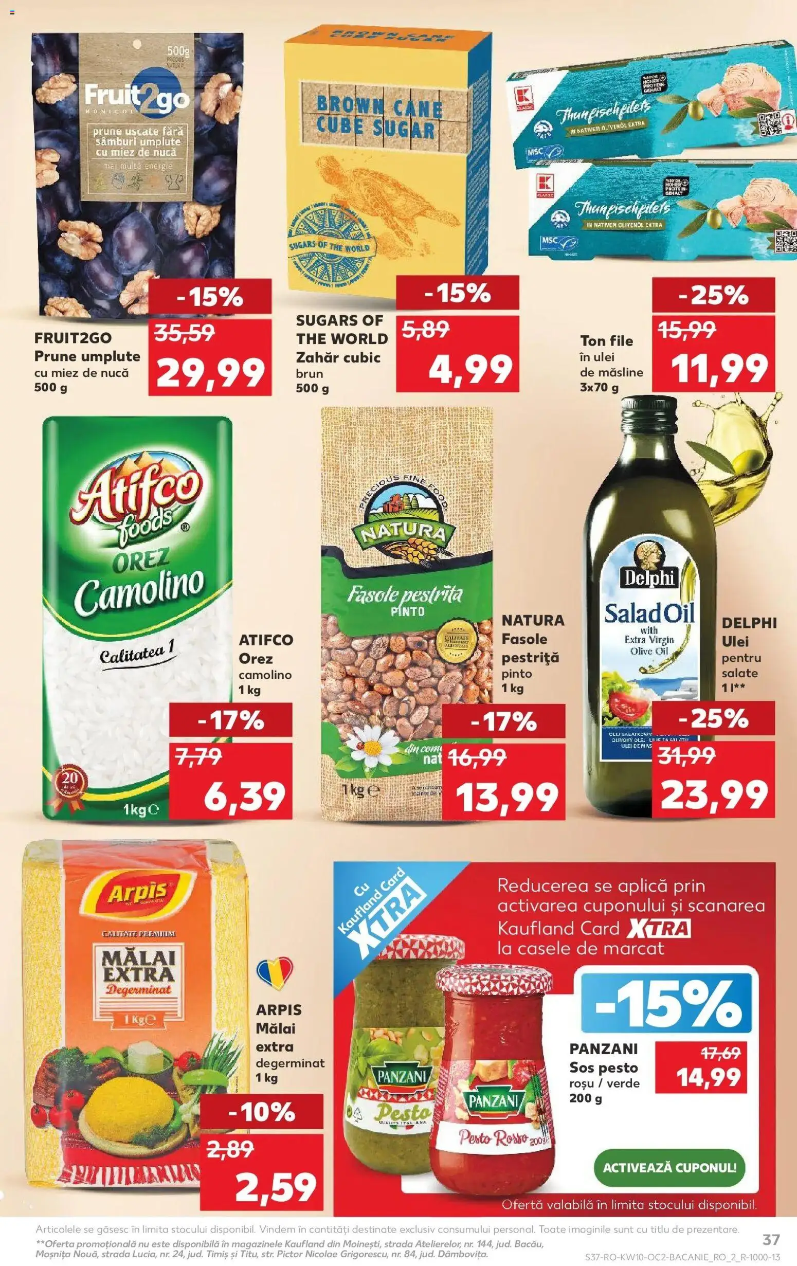 Noul catalog Kaufland – valabil de la 04.03.2026 | Pagină: 37 | Produse: Măsline, Ulei, Prune, Mălai