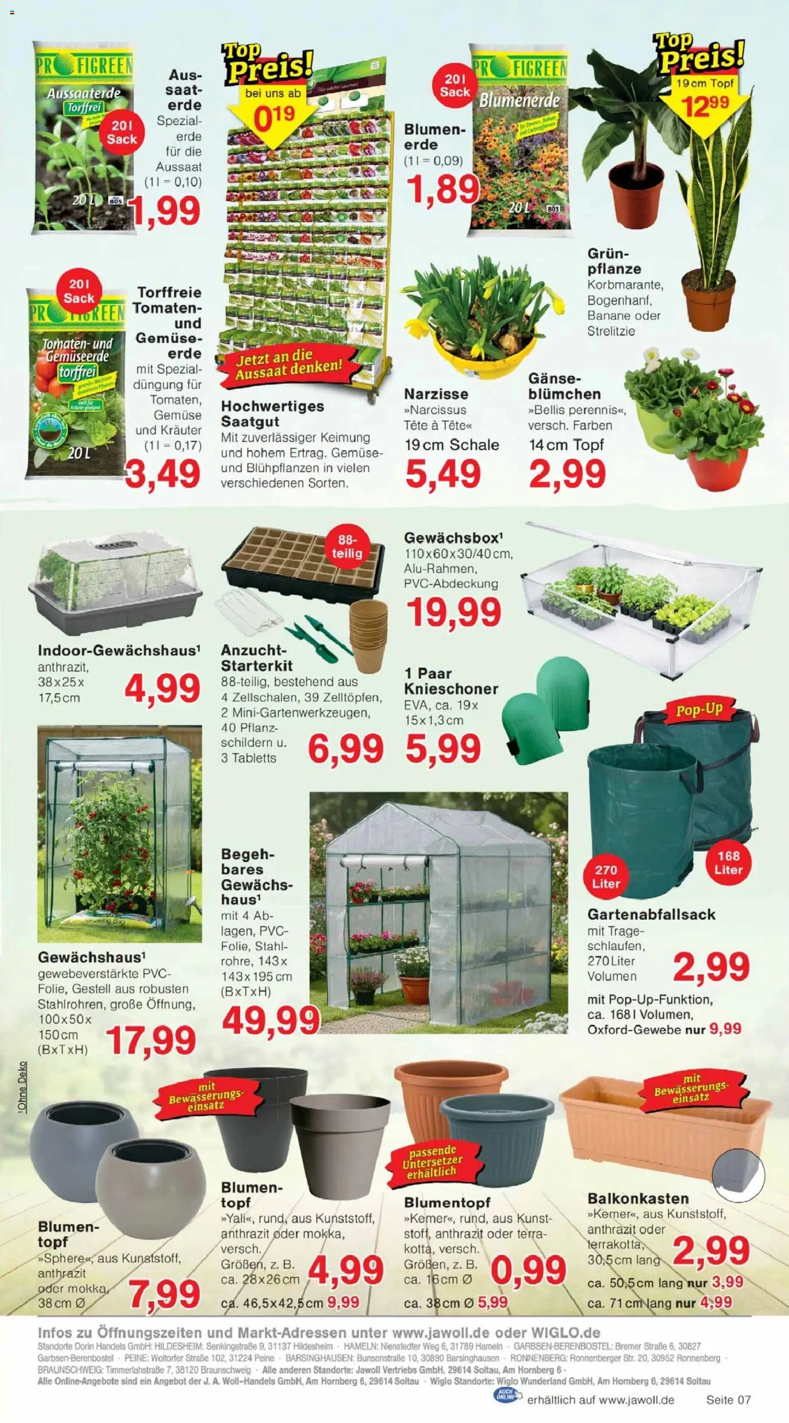 Jawoll Prospekt – gültig ab 02.03.2026 | Seite: 11 | Produkte: Blumentopf, Blumen, Tomaten, Gemüse