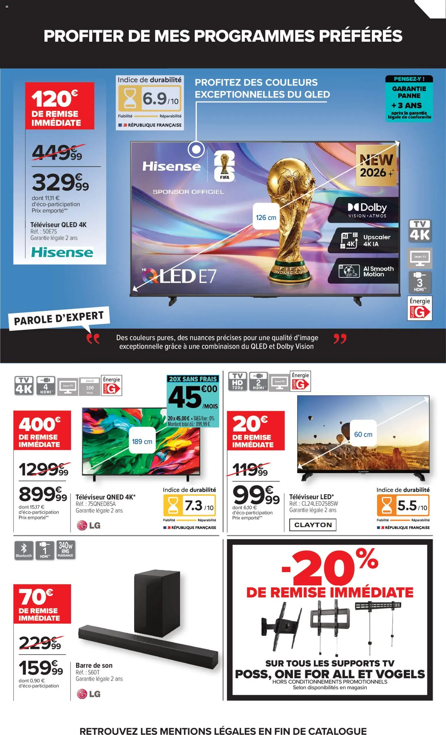 {H1} | Page: 14 | Produits: Televiseur, Smart TV, Combinaison, Barre de son