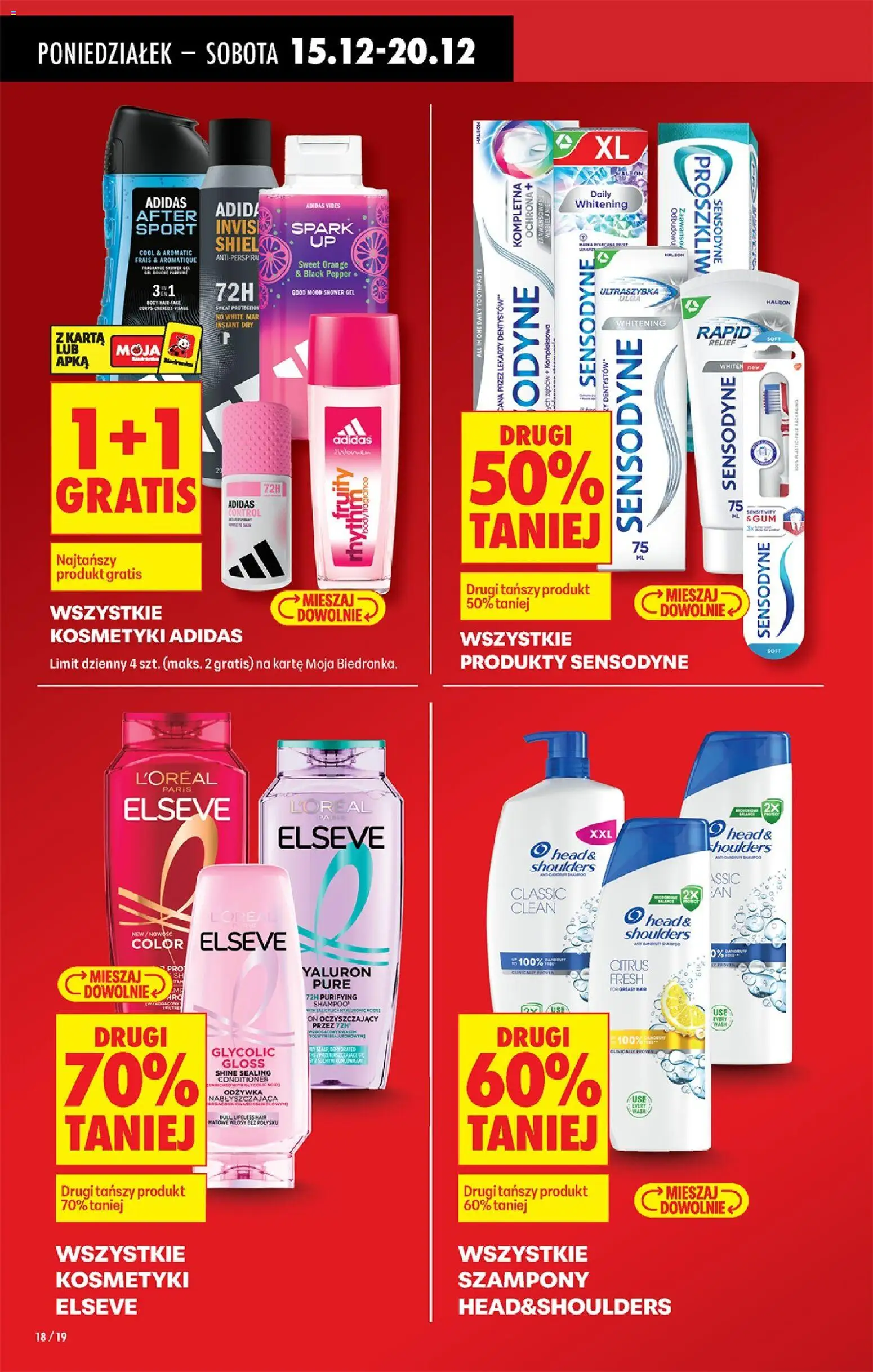 Biedronka gazetka od 15.12.2025 | Strona: 20 | Produkty: Karta, Kosmetyki, Odżywka, Body
