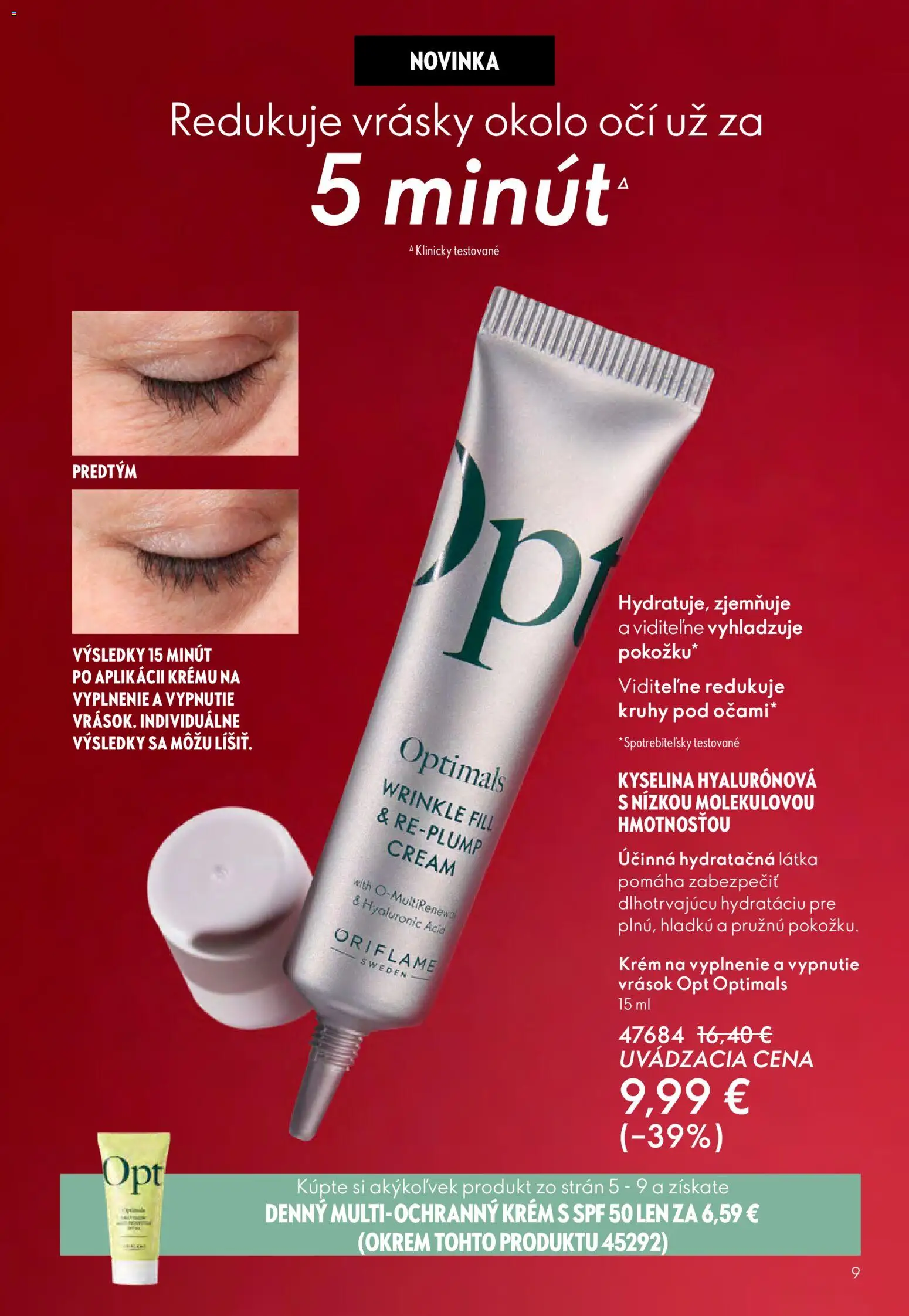 Nové Oriflame akcie – leták je platný od 04.03.2026 | Strana: 9 | Produkty: Krém