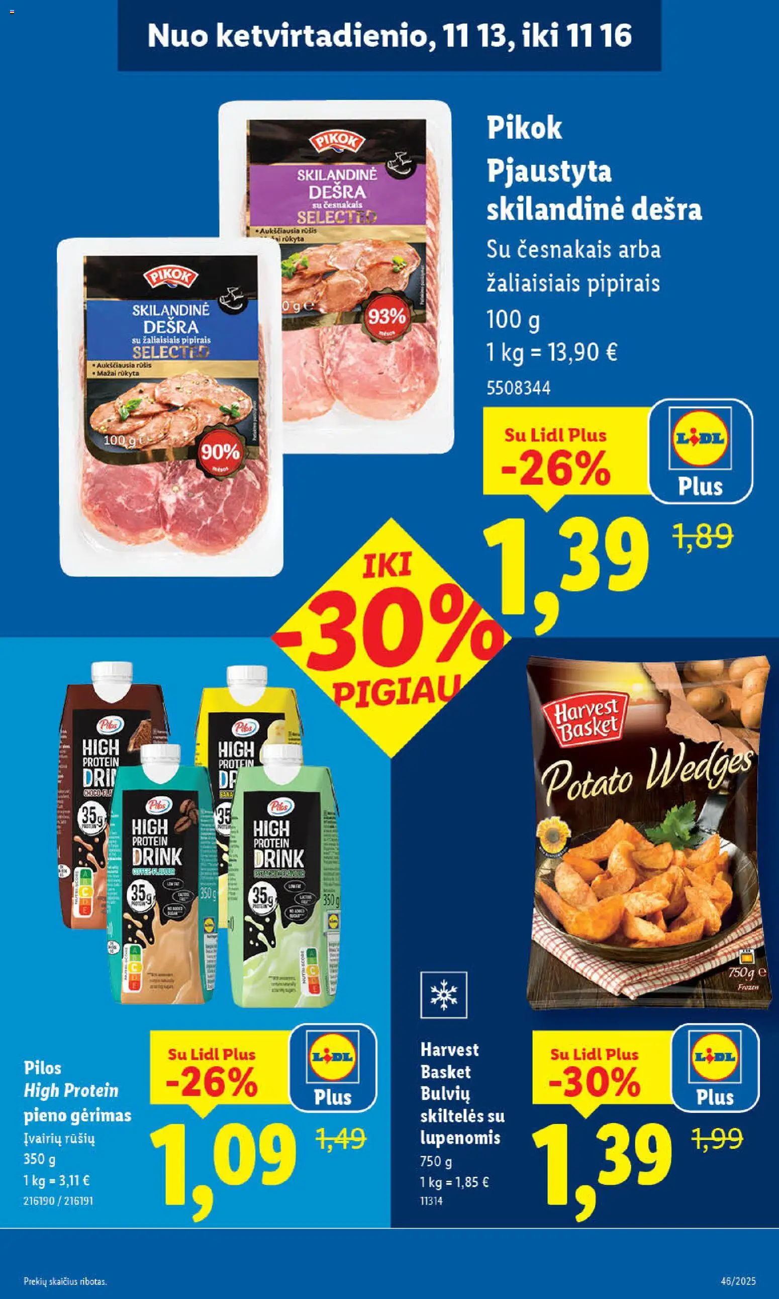 LIDL akcijos nuo 13.11.2025 | Puslapis: 9 | Prekių: Dešra