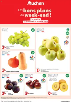 Auchan - Prévisualisation de Auchan - Les bons plans du week-end dans votre hyper ! valide à partir de 16.10.2025