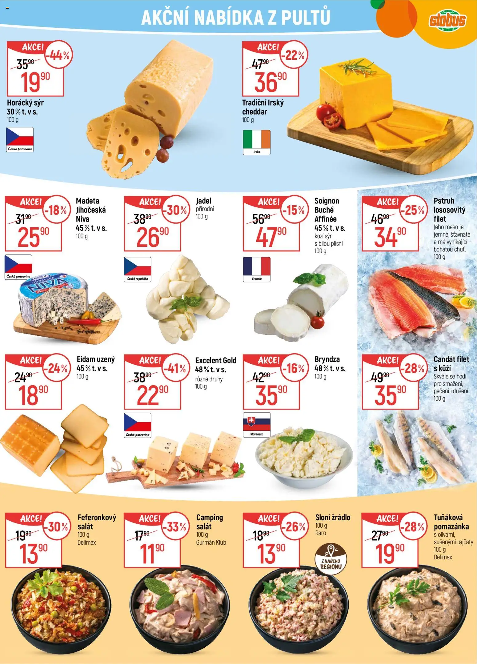 Globus leták - Plzeň od 25.02.2026 | Strana: 9 | Produkty: Eidam, Filet, Cheddar, Bryndza