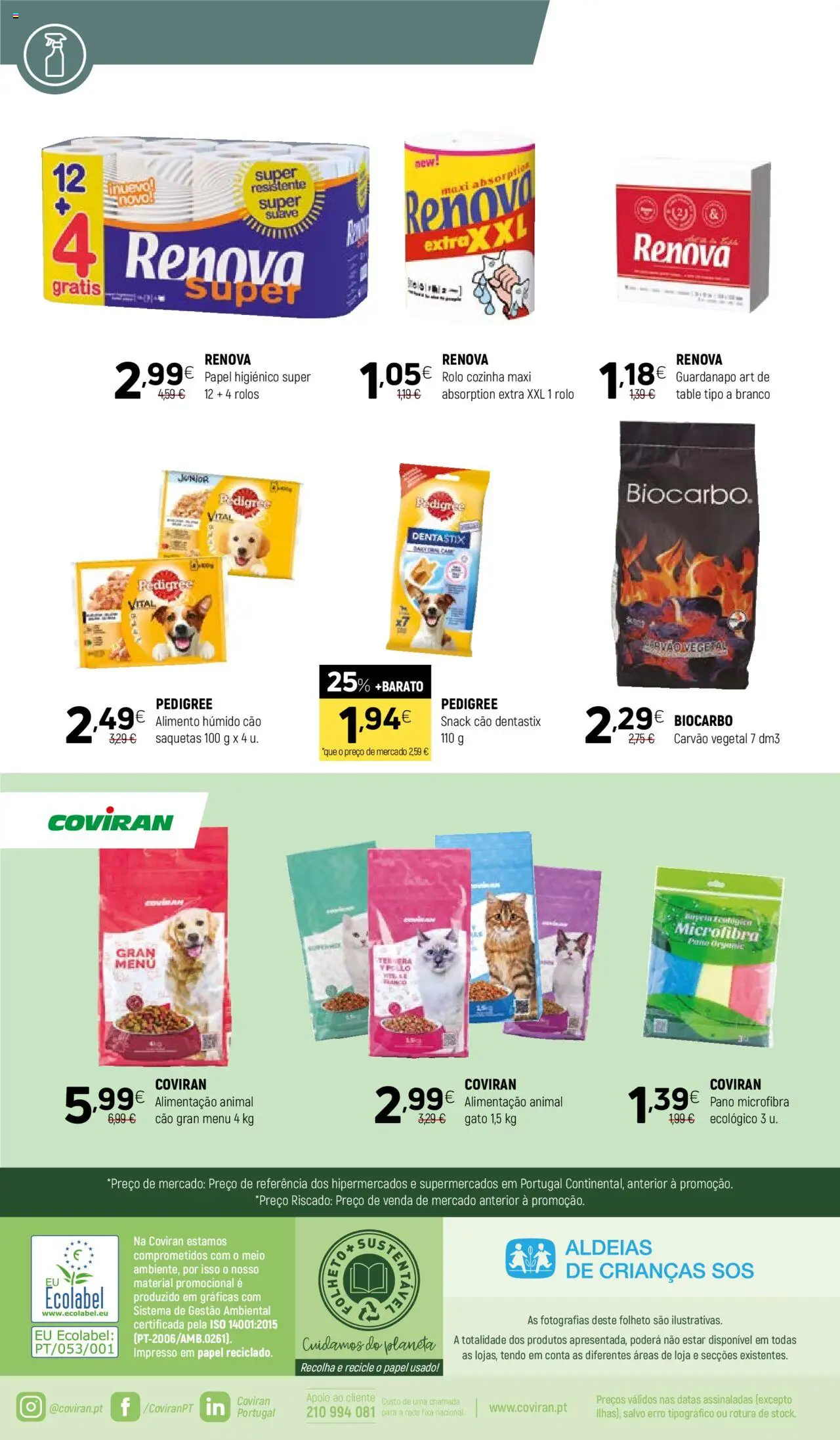 Coviran folheto │ válido de 12.08.2025 | Página: 16 | Produtos: Papel higiénico, Carvão vegetal