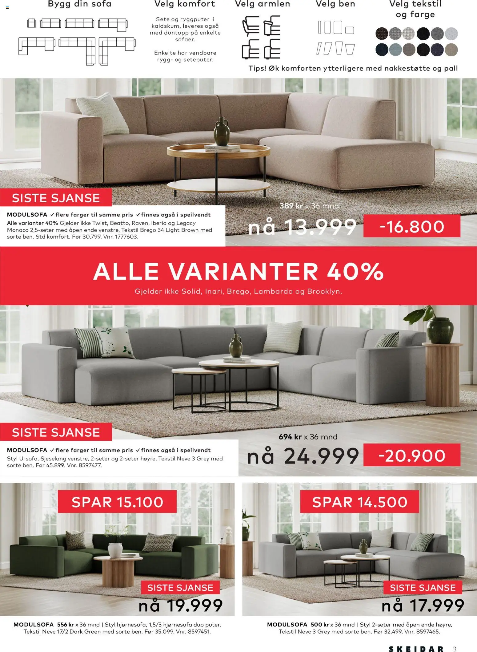 {H1} | Side: 3 | Produkter: Sofa, Sjeselong