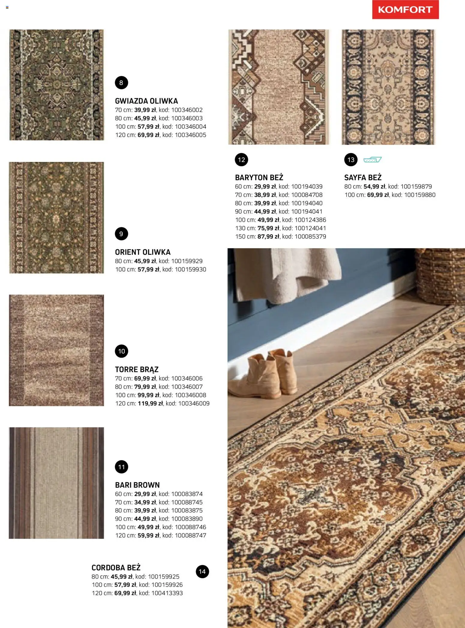 Komfort gazetka - Katalog dywanów od 17.03.2026 | Strona: 93