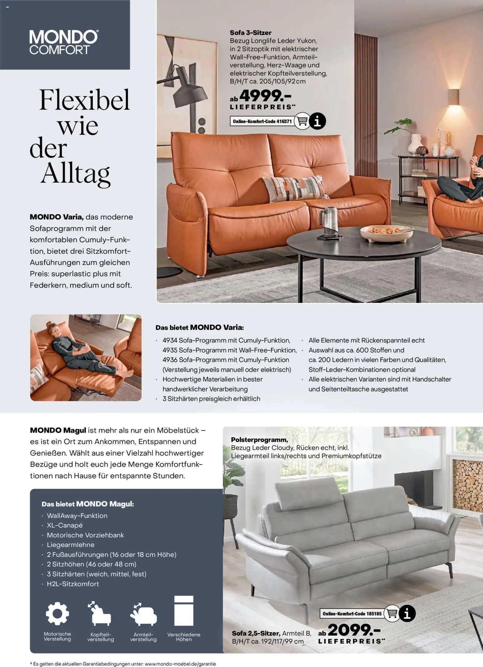 Ostermann Endlich Herbst MONDO Prospekt – gültig ab 25.10.2025 | Seite: 16 | Produkte: Sofa