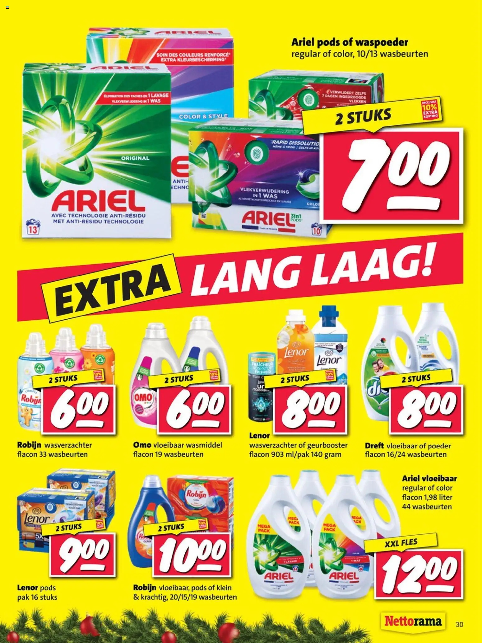 {H1} | Pagina: 30 | Producten: Robijn, Fles, Was, Poeder