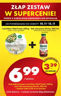 Pogląd oferty "Lunchbox Vital Fresh, 200 g, cezar, w stylu greckim" - ważna od 10.11.2025 | Strona: 85