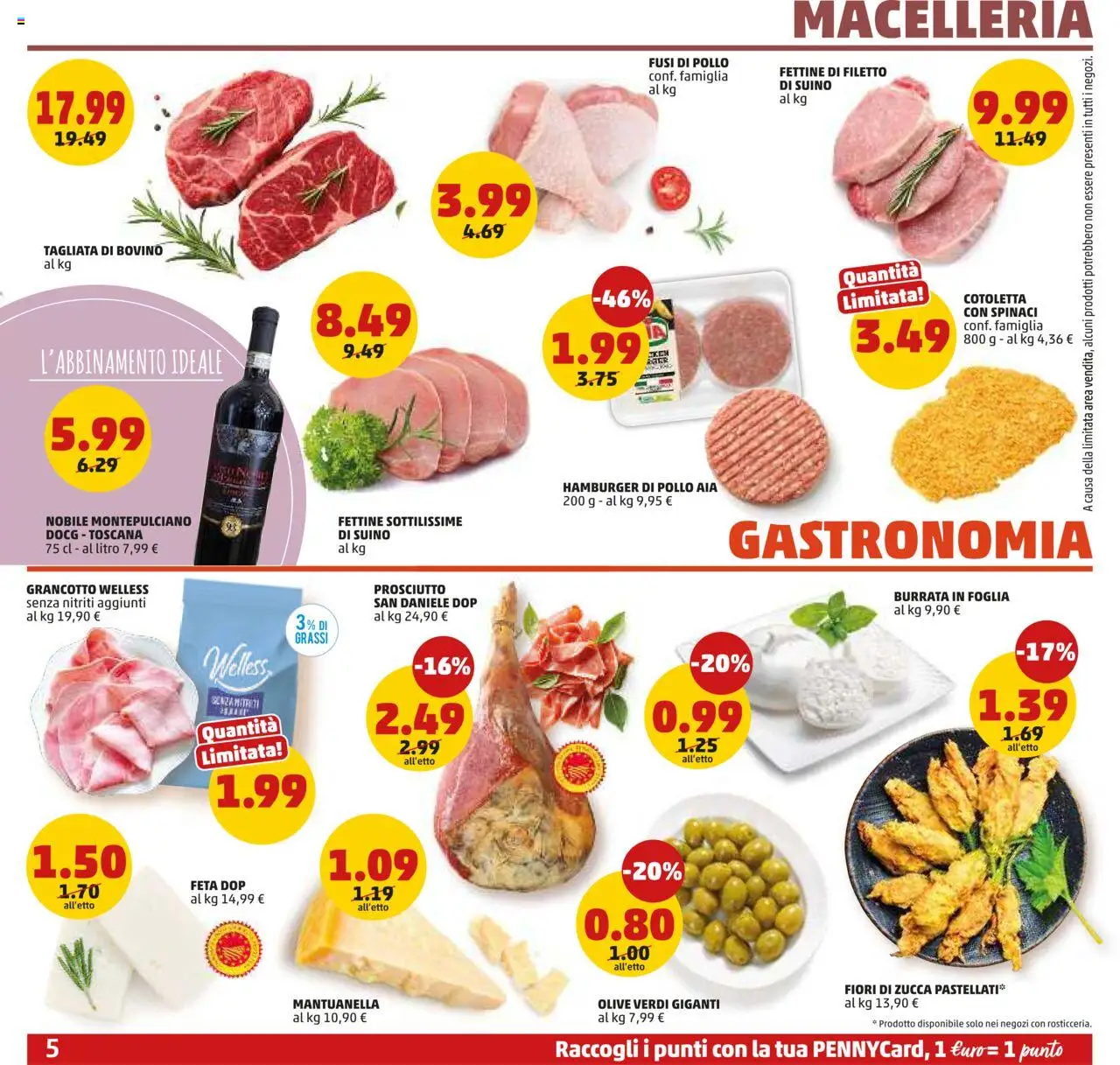 Volantino PENNY del 09.10.2025 | Pagina: 5 | Prodotti: Bovino, Pollo, Suino, Hamburger