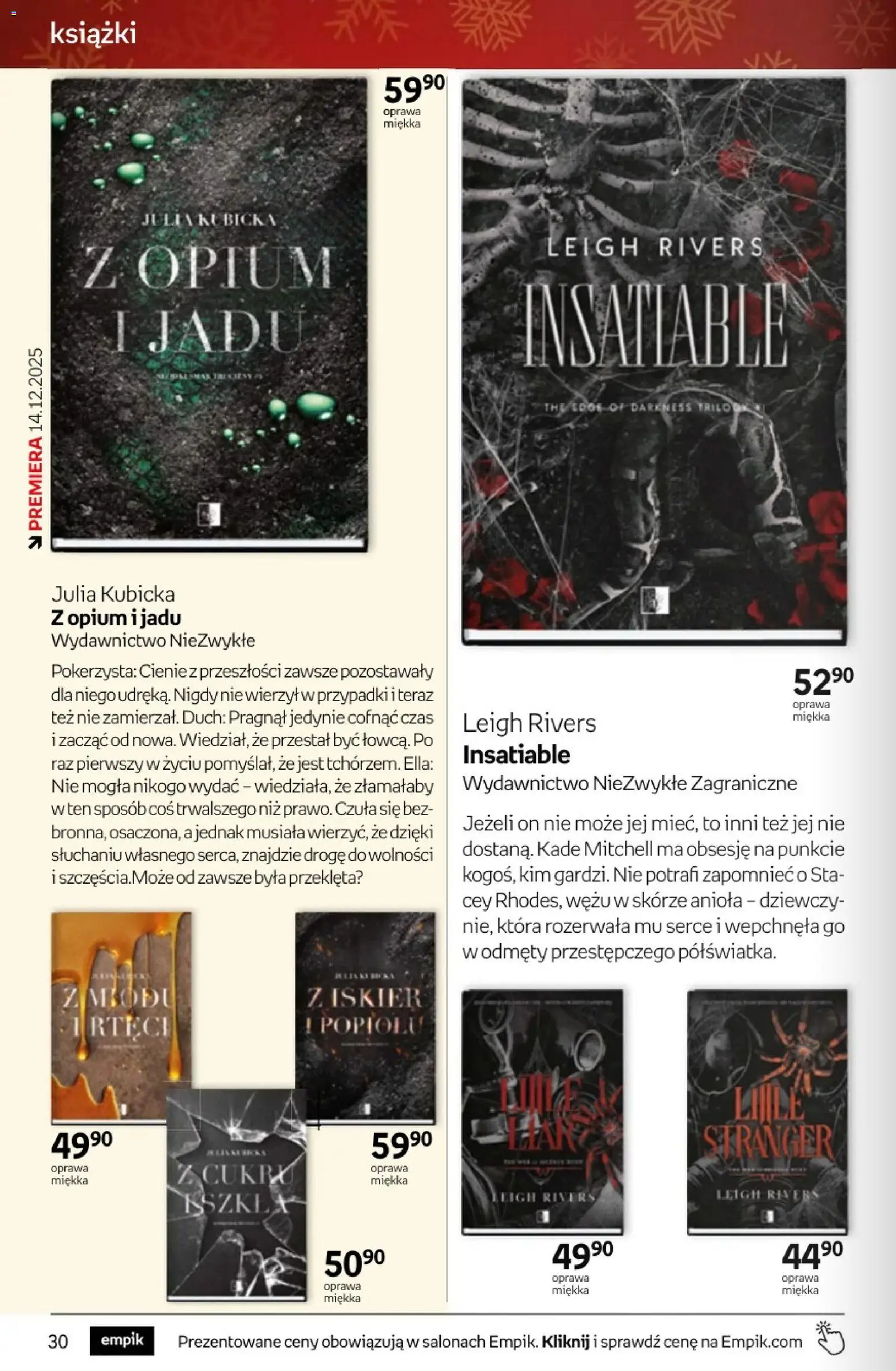 Empik promocje - Tom kultury Książki od 10.12.2025 | Strona: 30 | Produkty: Książki