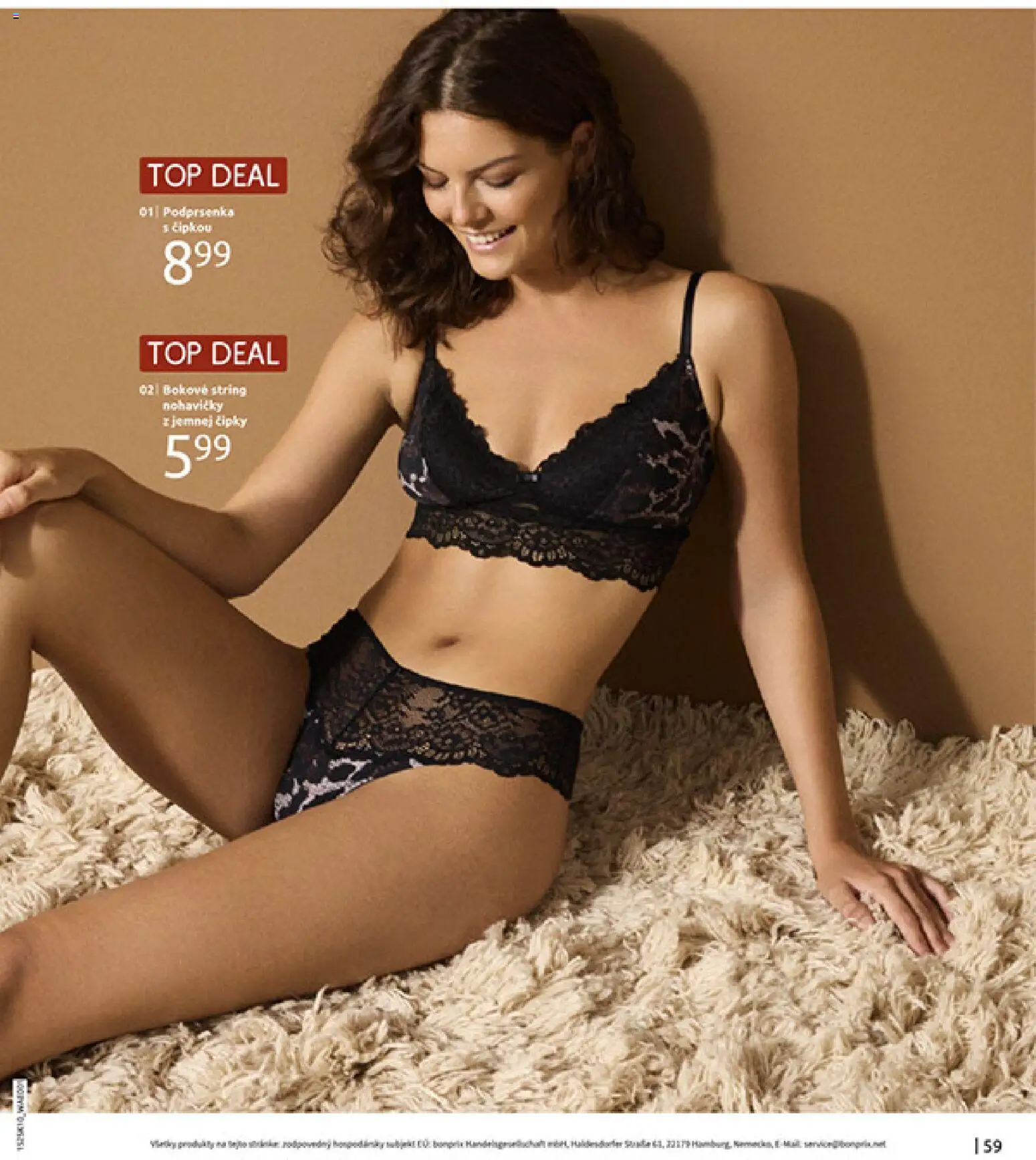 Nové Bonprix akcie – leták je platný od 01.11.2025 | Strana: 61 | Produkty: Nohavičky, Podprsenka