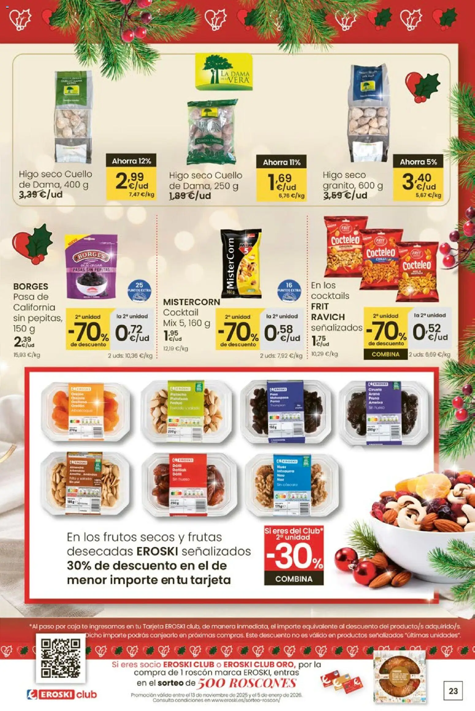 Eroski - Center │ válido desde el 27.11.2025 | Página: 23 | Productos: Frutos secos, Té, Caja