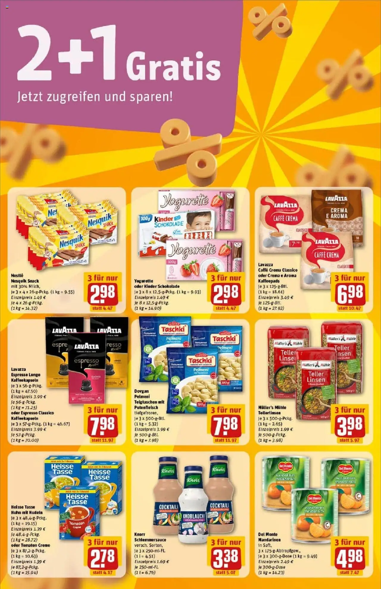 Rewe prospekt Bielefeld	 – gültig ab 19.10.2025 | Seite: 6 | Produkte: Lavazza, Nesquik, Mandarinen, Knorr