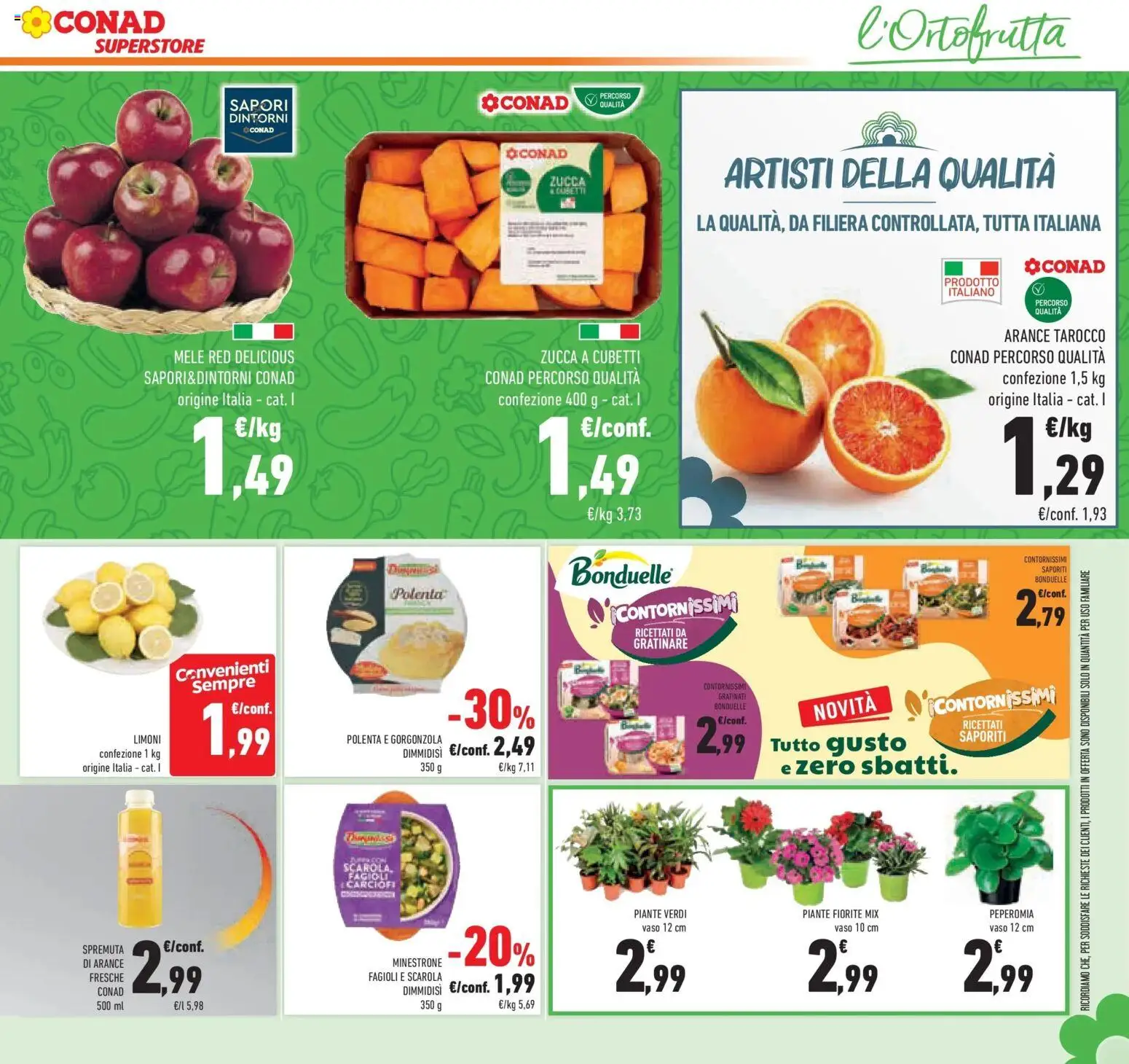 Volantino Conad del 07.01.2026 | Pagina: 19 | Prodotti: Mele, Fagioli, Gorgonzola, Vaso