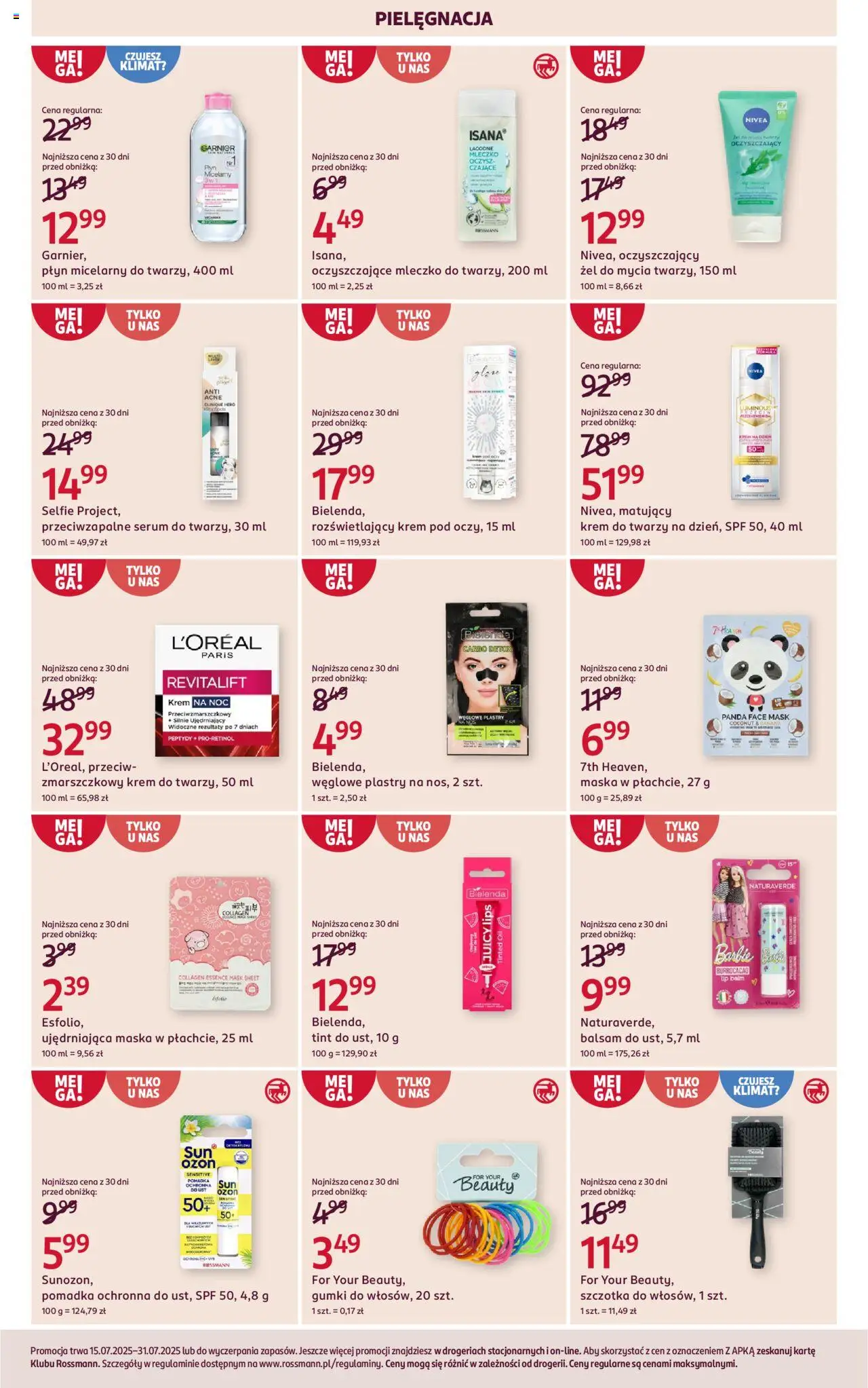 Rossmann Gazetka od 15.07.2025 | Strona: 6 | Produkty: Pomadka, Szczotka, Maska, Krem do twarzy