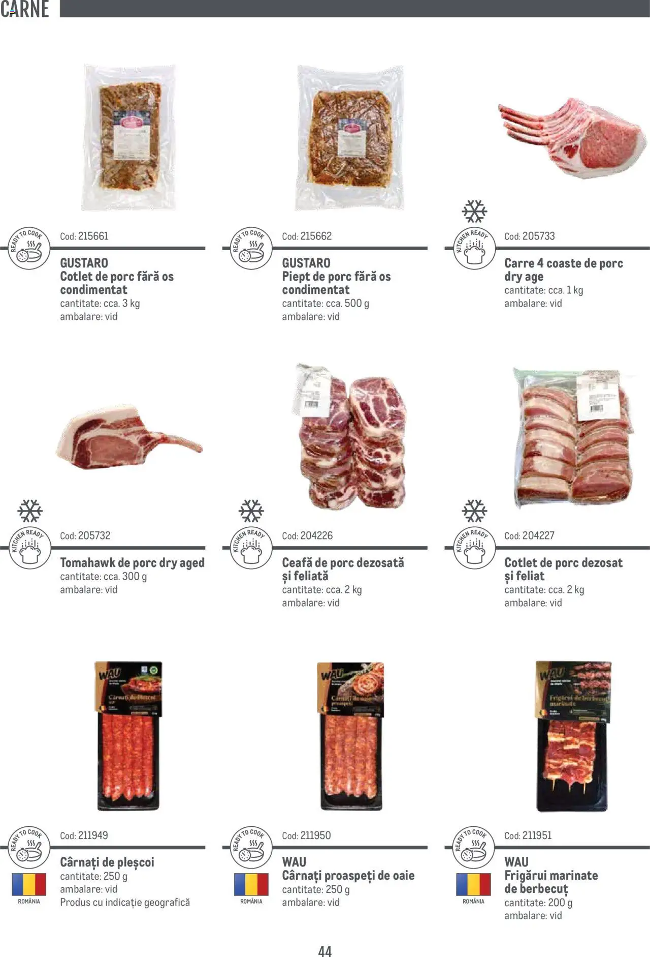 Noul catalog Metro – valabil de la 14.11.2024 | Pagină: 44 | Produse: Cârnați