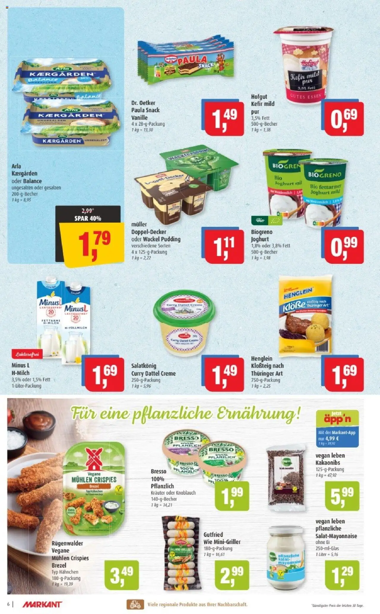 Markant Prospekt 	 – gültig ab 13.10.2025 | Seite: 6 | Produkte: Kefir, Bresso, Creme, Mayonnaise