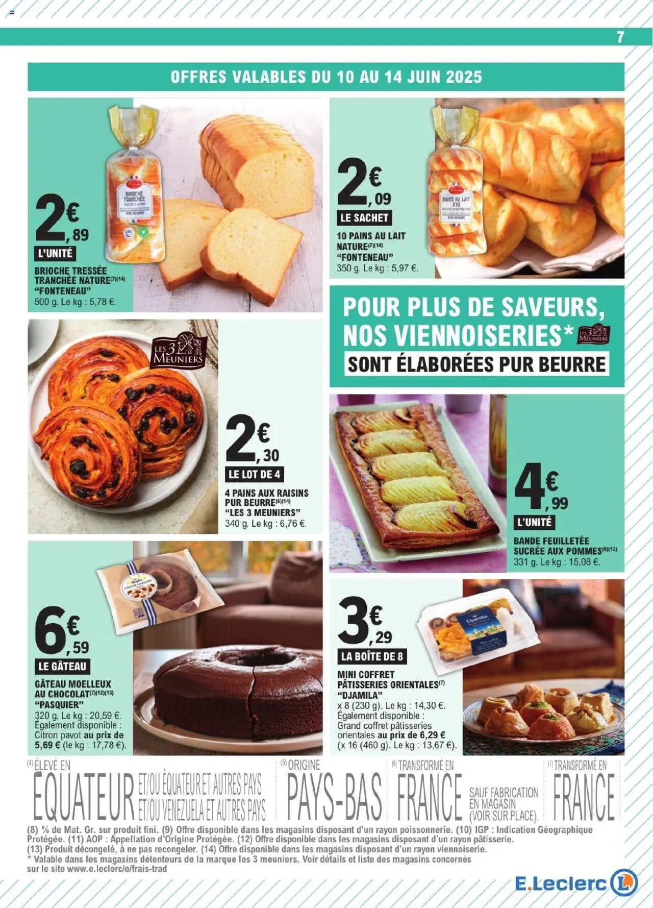  | Page: 7 | Produits: Citron, Pains au lait, Beurre, Chocolat