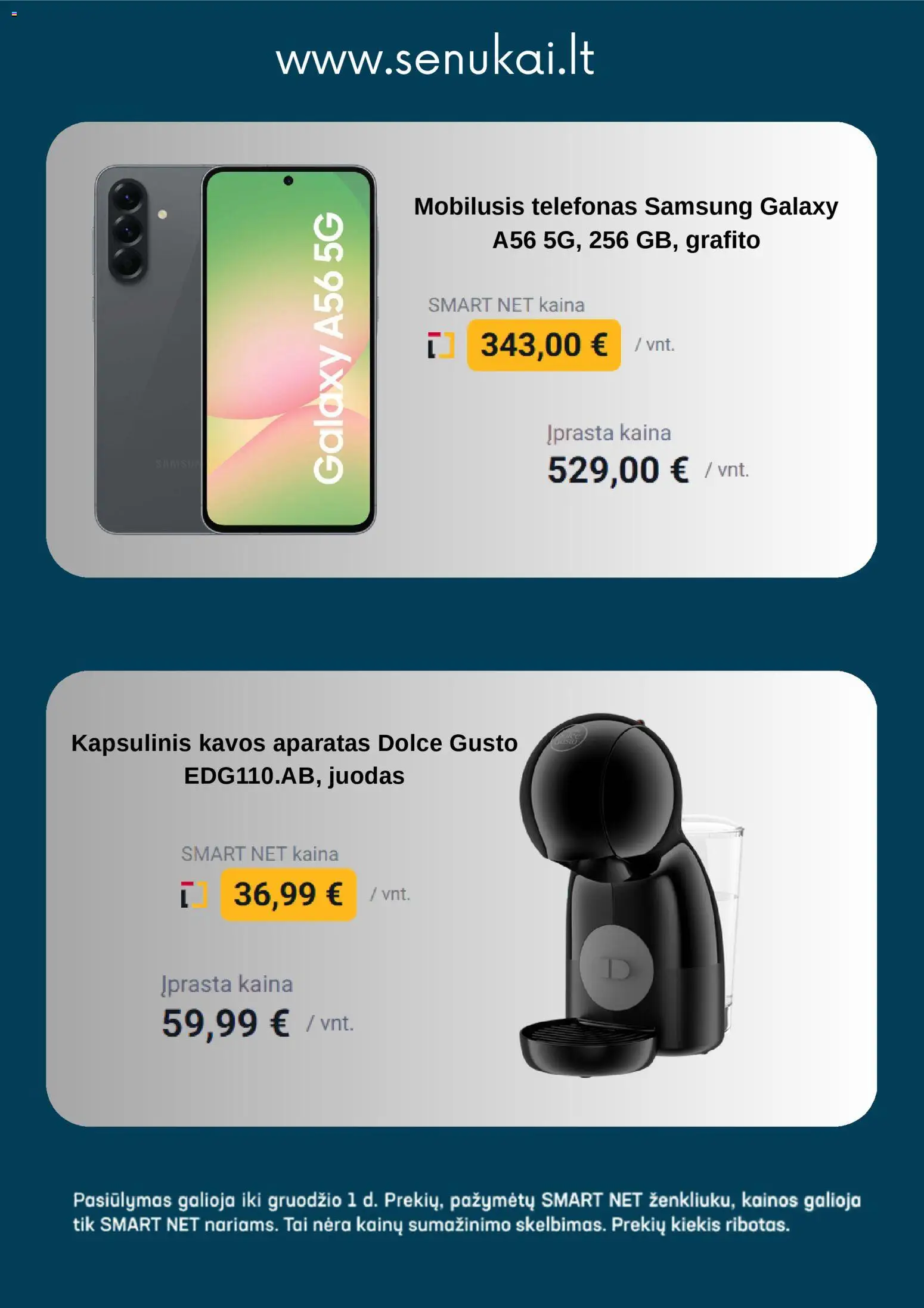 Senukai akcijos nuo 21.11.2025 | Puslapis: 5 | Prekių: Telefonas, Kavos aparatas