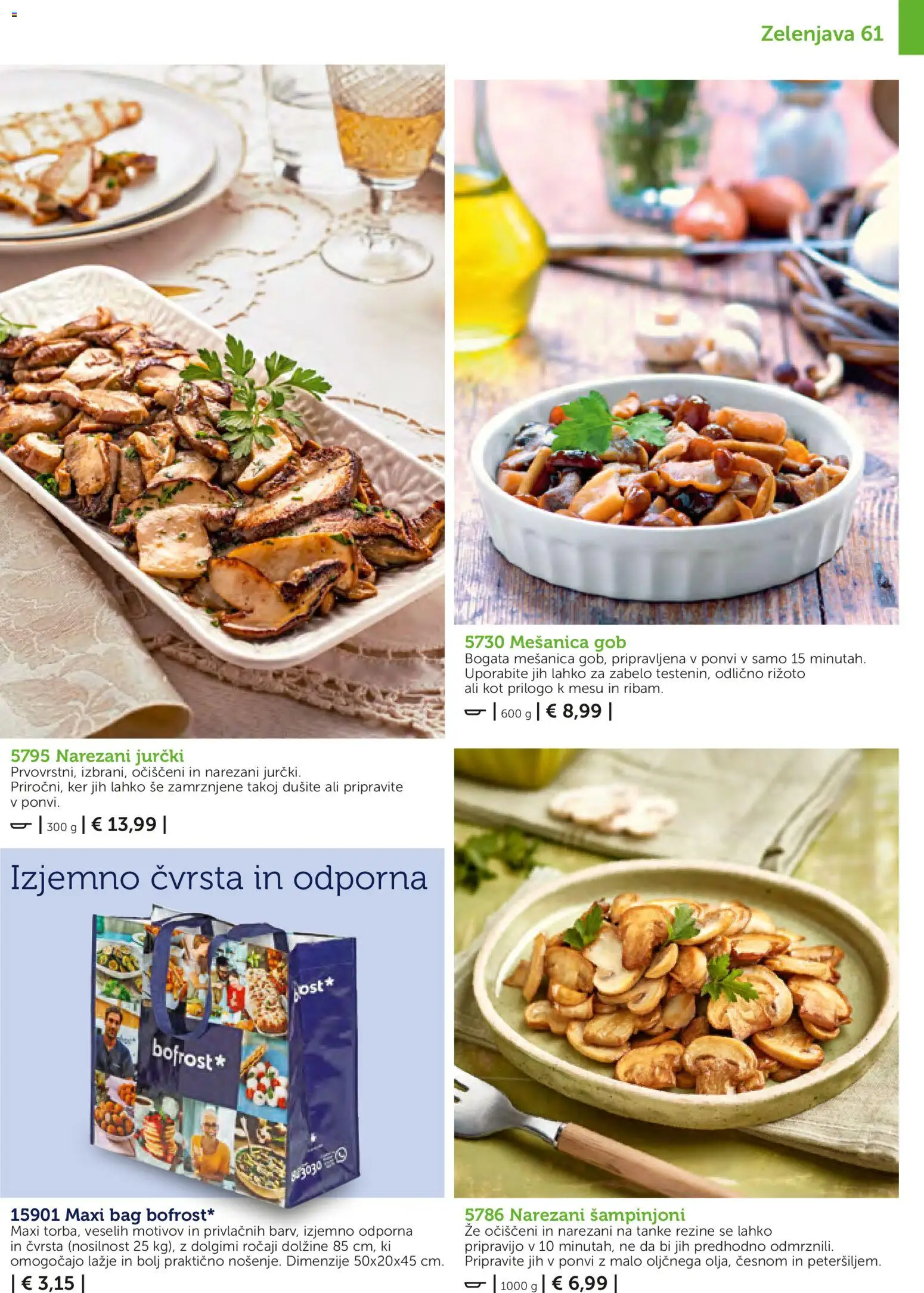 Novi Bofrost katalog ponudbe – veljaven od 01.11.2025 | Stran: 61 | Izdelki: Zelenjava