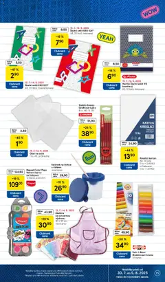 Tesco leták - Hypermarket od 30.07.2025 | Strana: 15 | Produkty: Sešit, Zástěra, Barvy