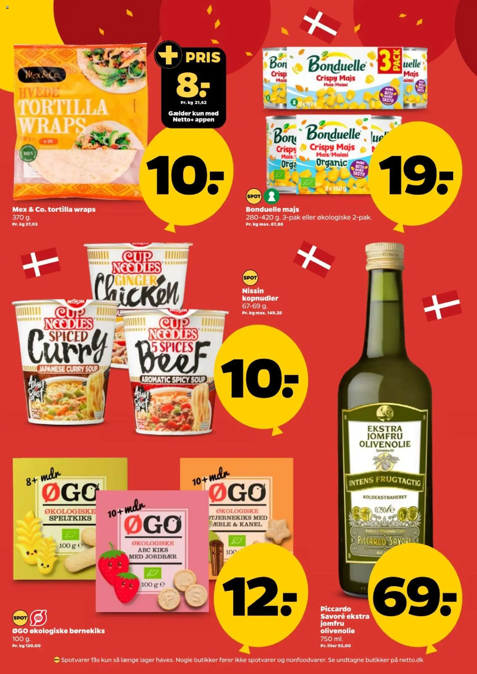 Netto tilbudsavis – gyldig fra 21.02.2026 | Side: 24 | Produkter: Kanel, Kopnudler, Majs, Olivenolie