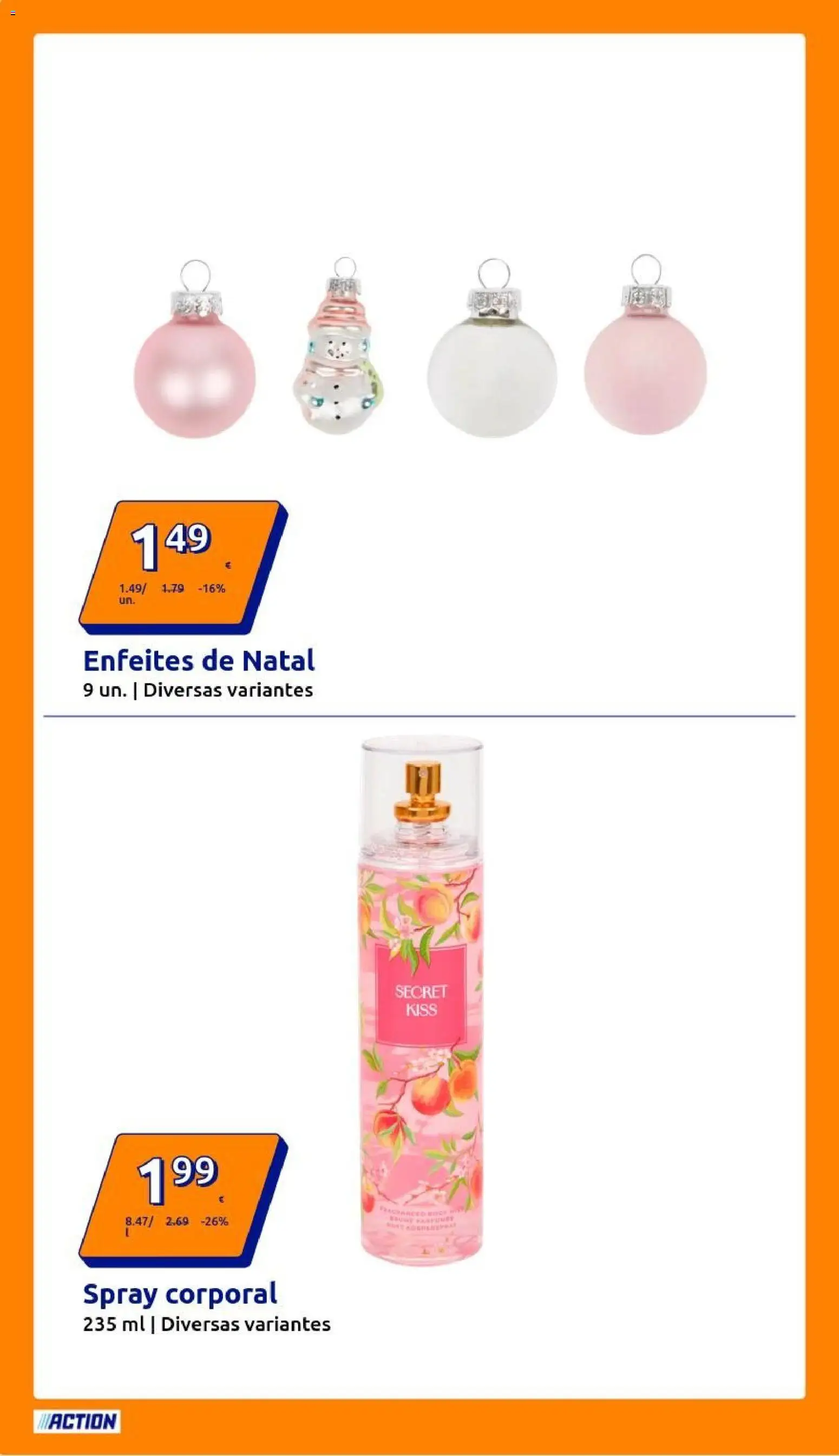 Action - Action PT week 47 2025 │ válido de 19.11.2025 | Página: 14 | Produtos: Enfeites de natal