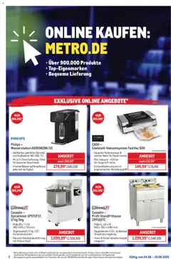 Metro Online: Wochen-Angebote gültig ab dem 04.08.2025