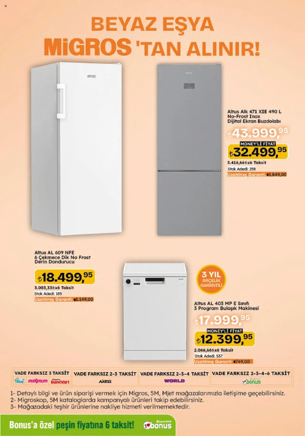 Migros Katalog - 5M Migroskop Dijital - 21.08.2025 tarihinden itibaren geçerlidir | Sayfa: 48 | Ürünler: Buzdolabı, Dondurucu, Bulaşık makinesi