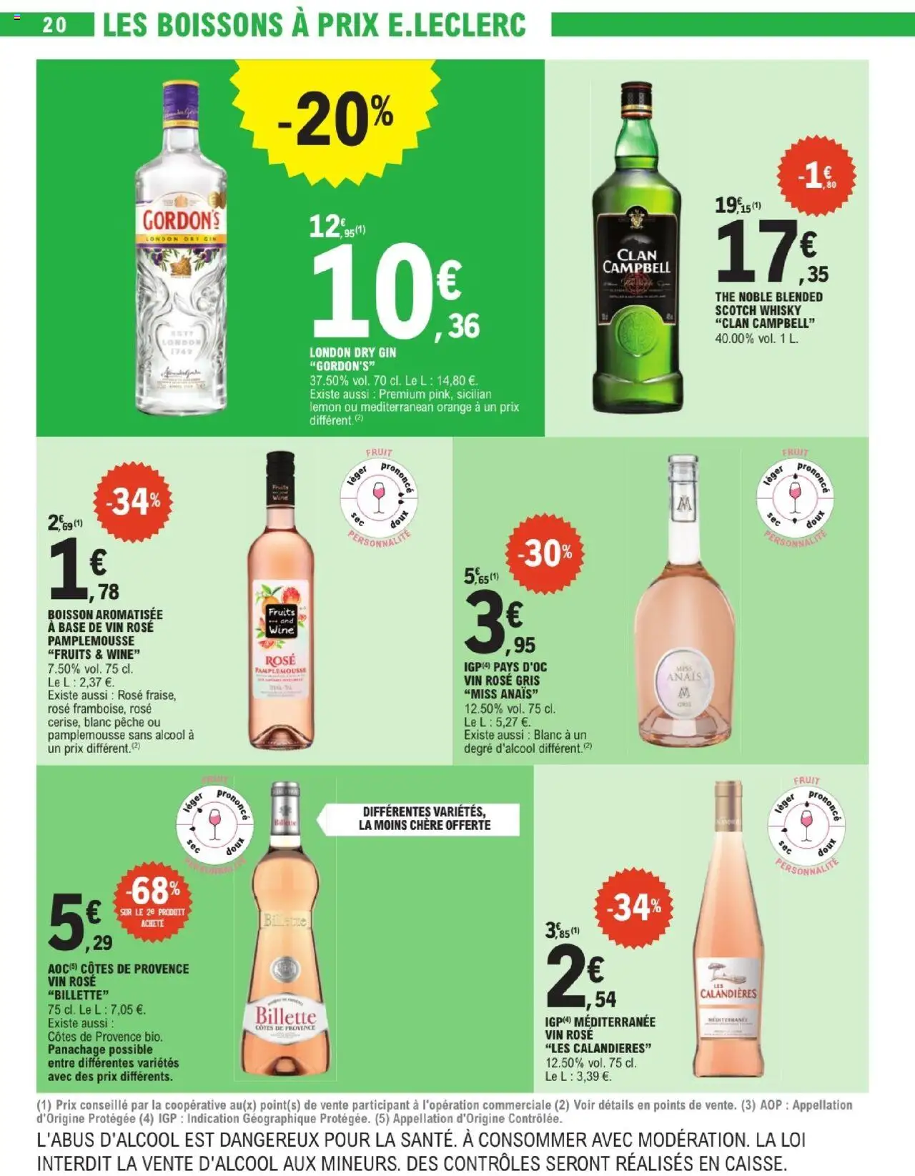  | Page: 20 | Produits: Pamplemousse, Base, Thé, Gin