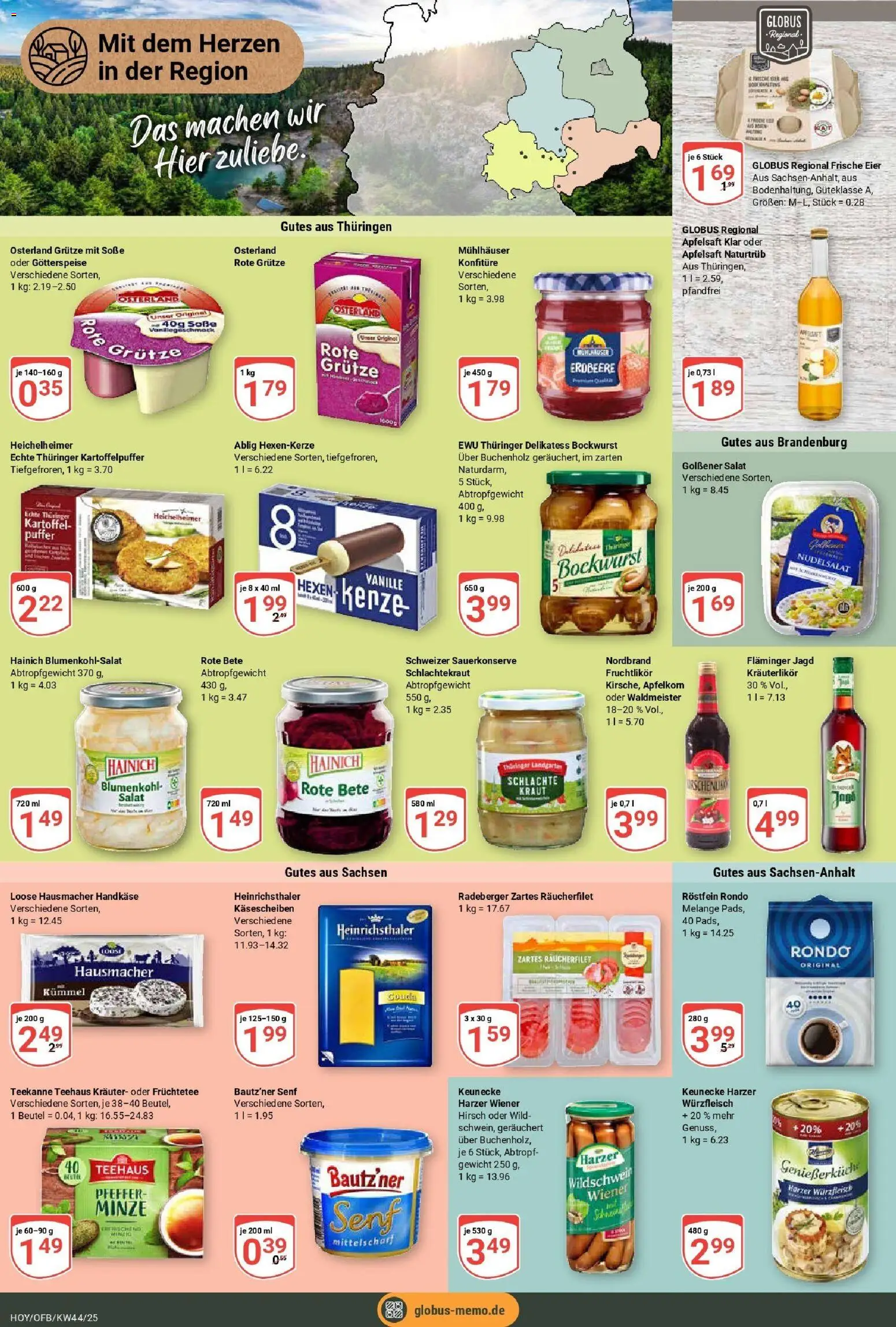 Globus prospekt Hoyerswerda	 – gültig ab 26.10.2025 | Seite: 16 | Produkte: Gewicht, Eier, Apfelsaft, Kraut
