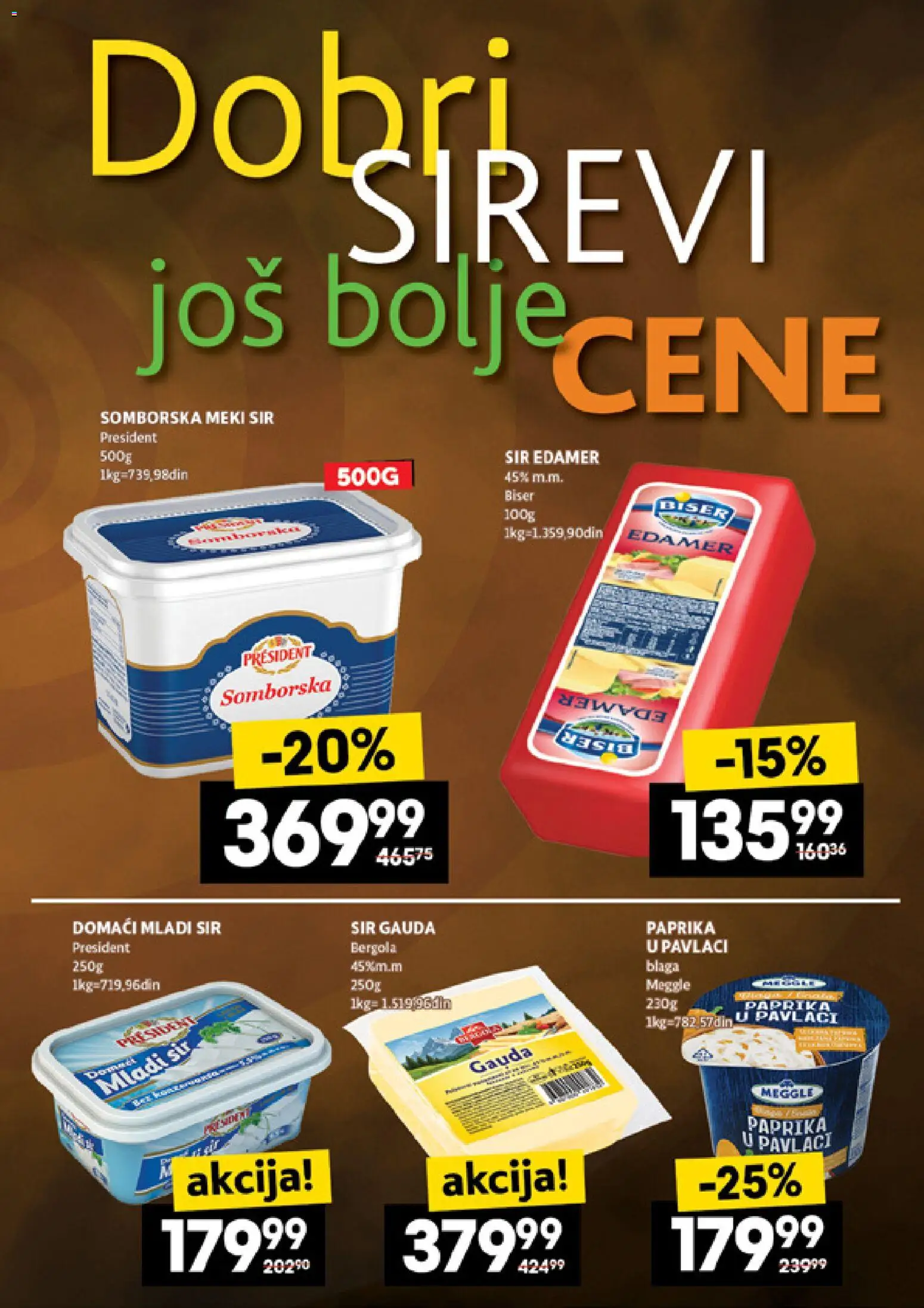 Roda katalog - važi od 29.01.2026 | Strana: 9 | Proizvode: Mladi sir, Paprika, Edamer, Paprika u pavlaci