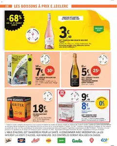 E.Leclerc - Prévisualisation de IGP(1) ARDÈCHE VIN BLANC BIB "PONT D'ARC", BAG IN BOX®(4) 12.50% vol. 5 L. Le L: 1,54 €. Existe aussi: Rouge ou rosé. valide à partir de 14.04.2026 | Page: 28 | Produits: Vin mousseux, Mousseux, Crémant, Crémant d'alsace