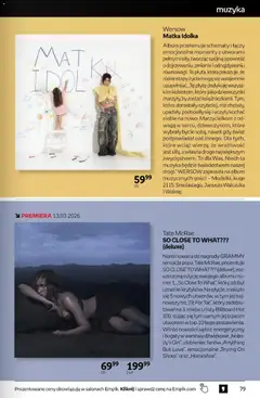 Pogląd oferty "Empik promocje" - ważna od 11.03.2026 | Strona: 79 | Produkty: Top, Waga, Róż