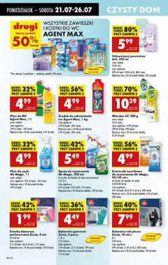 Biedronka gazetka od 21.07.2025 | Strona: 50 | Produkty: Kostki do wc, Odświeżacz, Odświeżacz powietrza, Cleaner